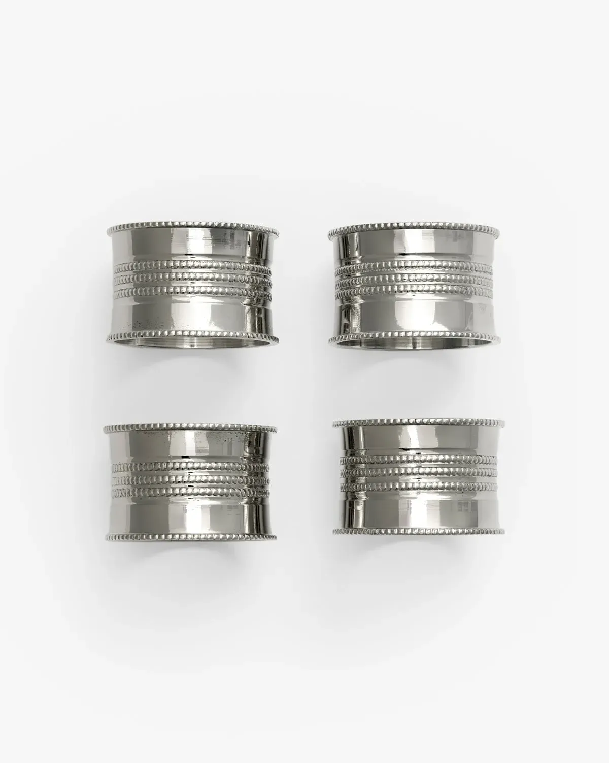 Dotted Napkin Rings Set of 4 - Brass product