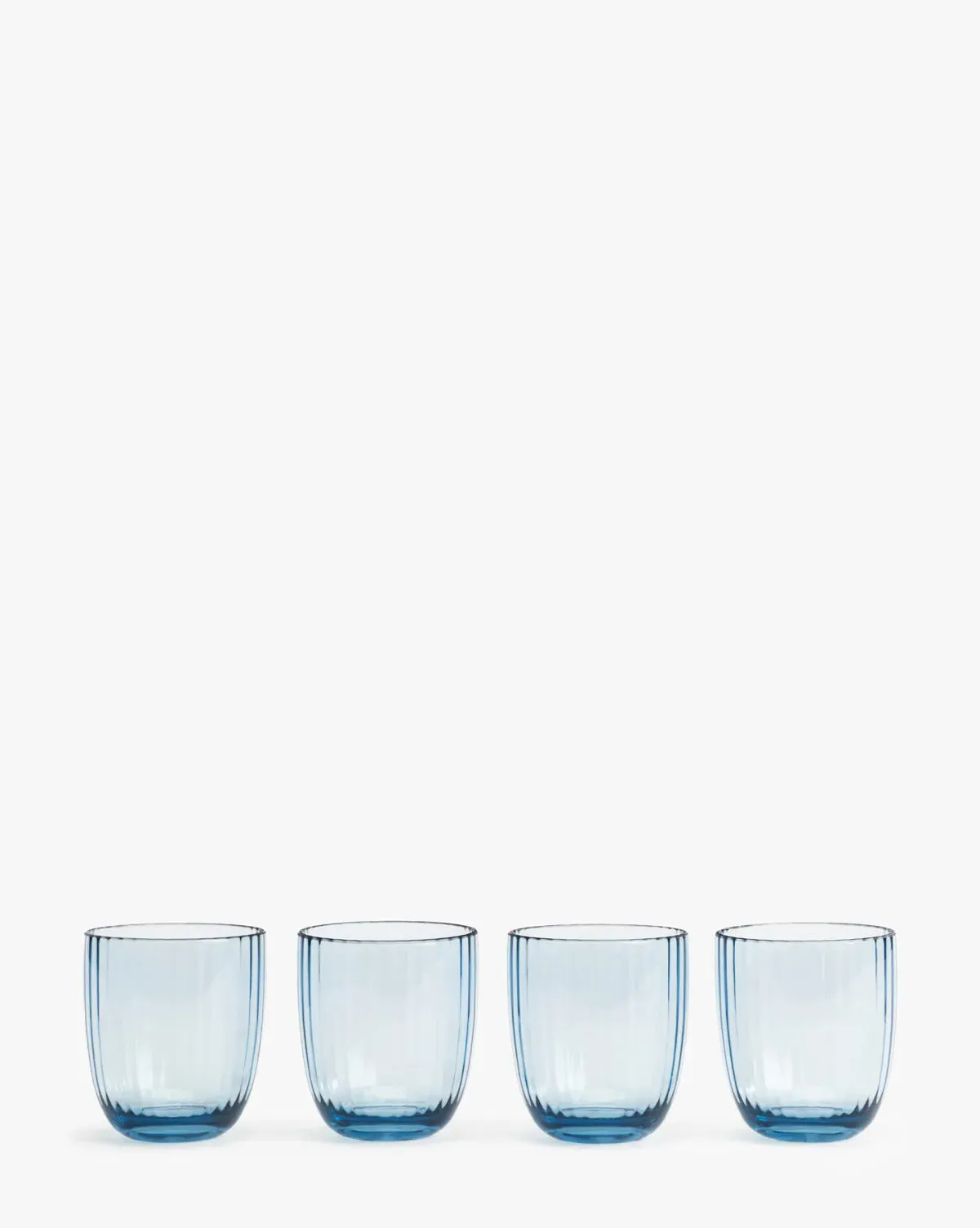 Double Old Fashioned Glasses Set of 4 - Blue, Acrylic product