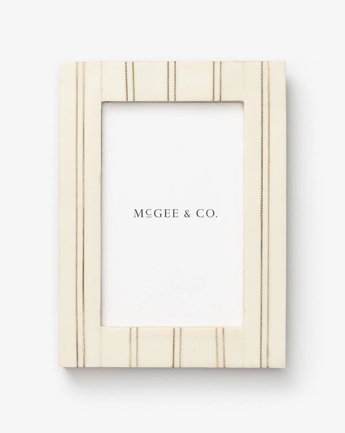 Double Striped Photo Frame - Cream product