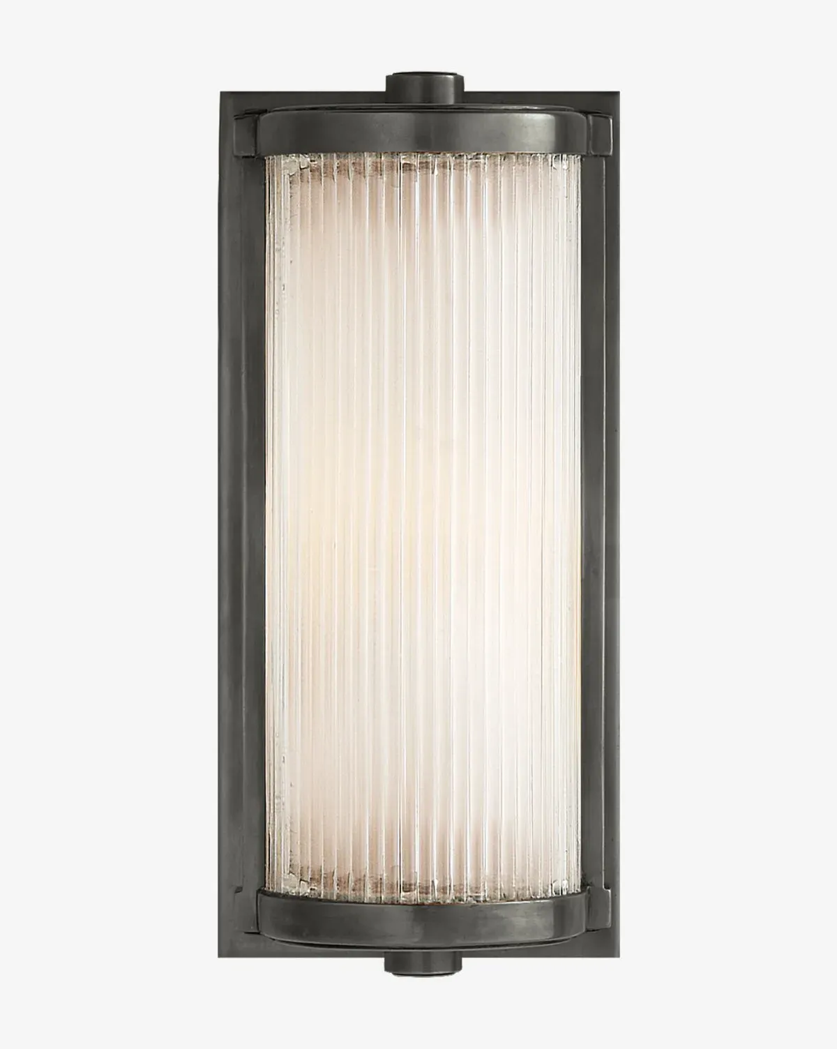 Dresser Glass Rod Short Wall Sconce - Bronze, Frosted Glass product