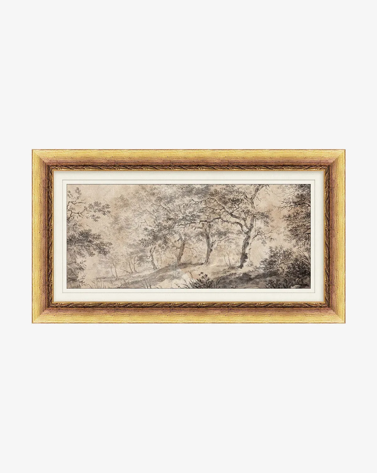 Dutch Landscape Study Small Framed Giclee Print - Antique Gold product