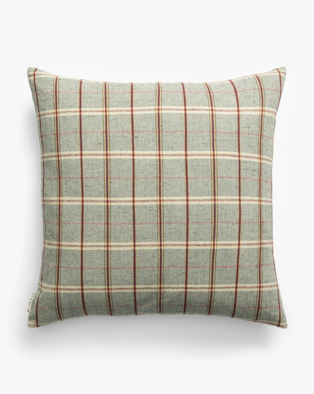Edgar Plaid Pillow Cover - Gray product