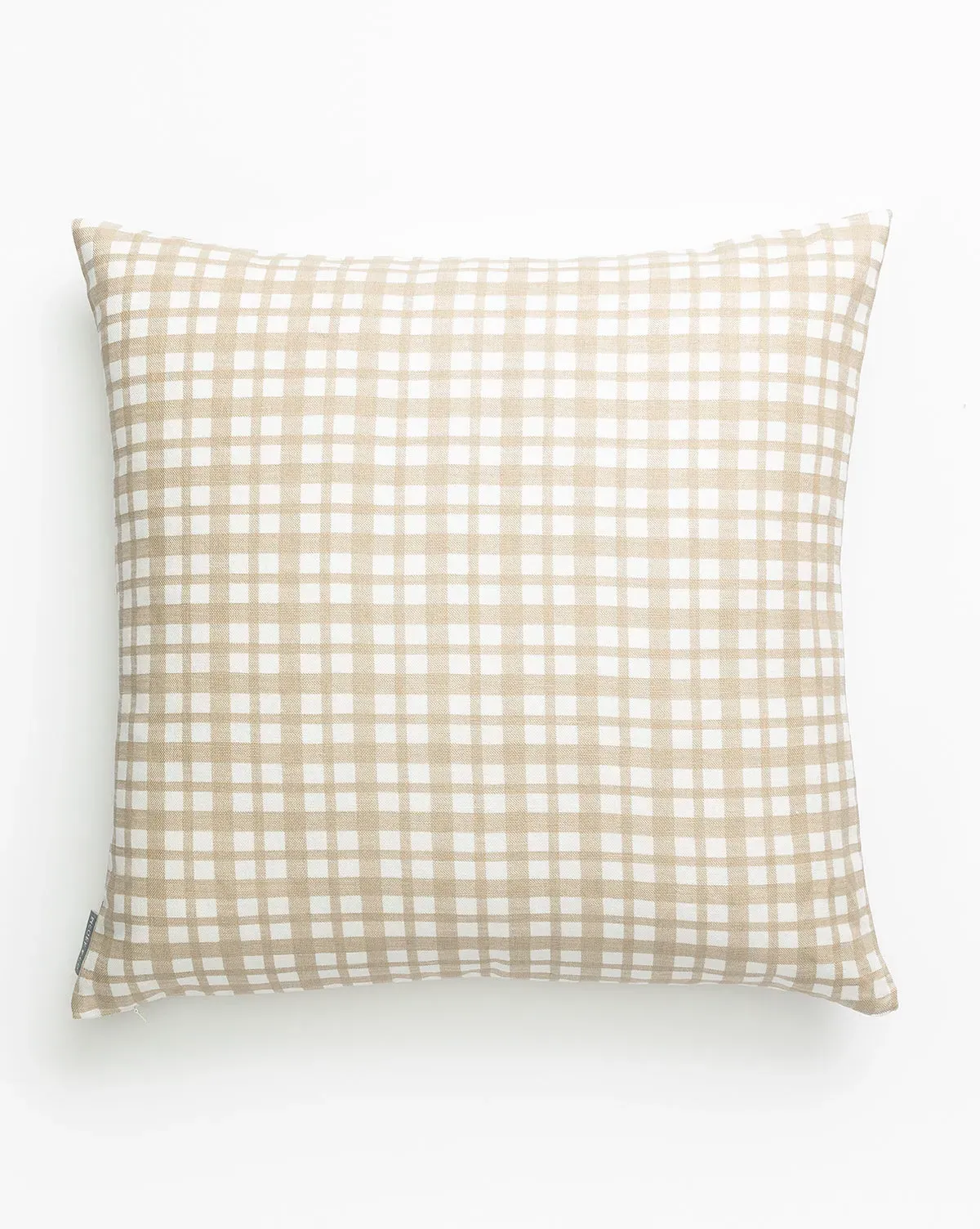 Edison Gingham Pillow Cover - Beige product