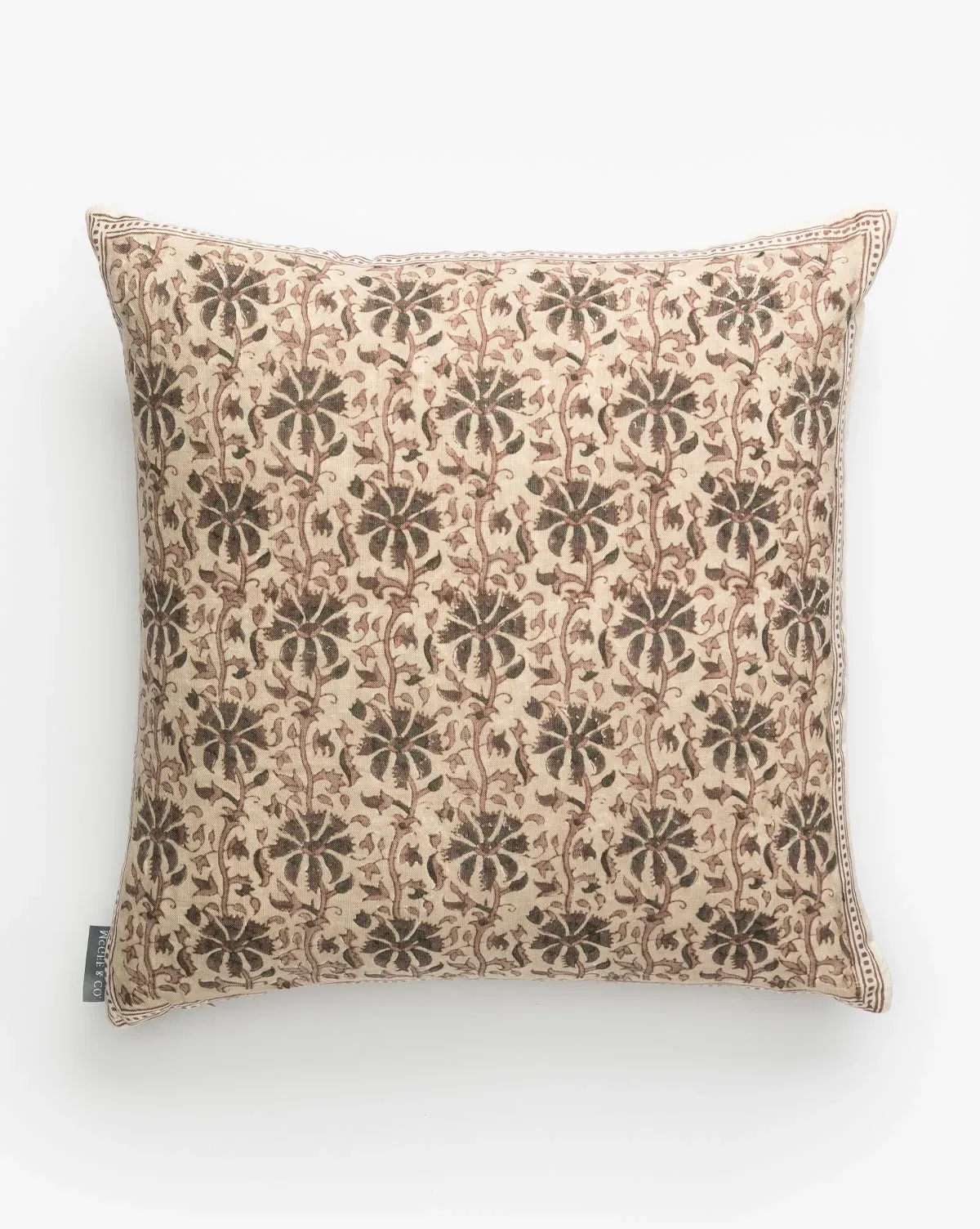 Edith Floral Pillow Cover - Brown product