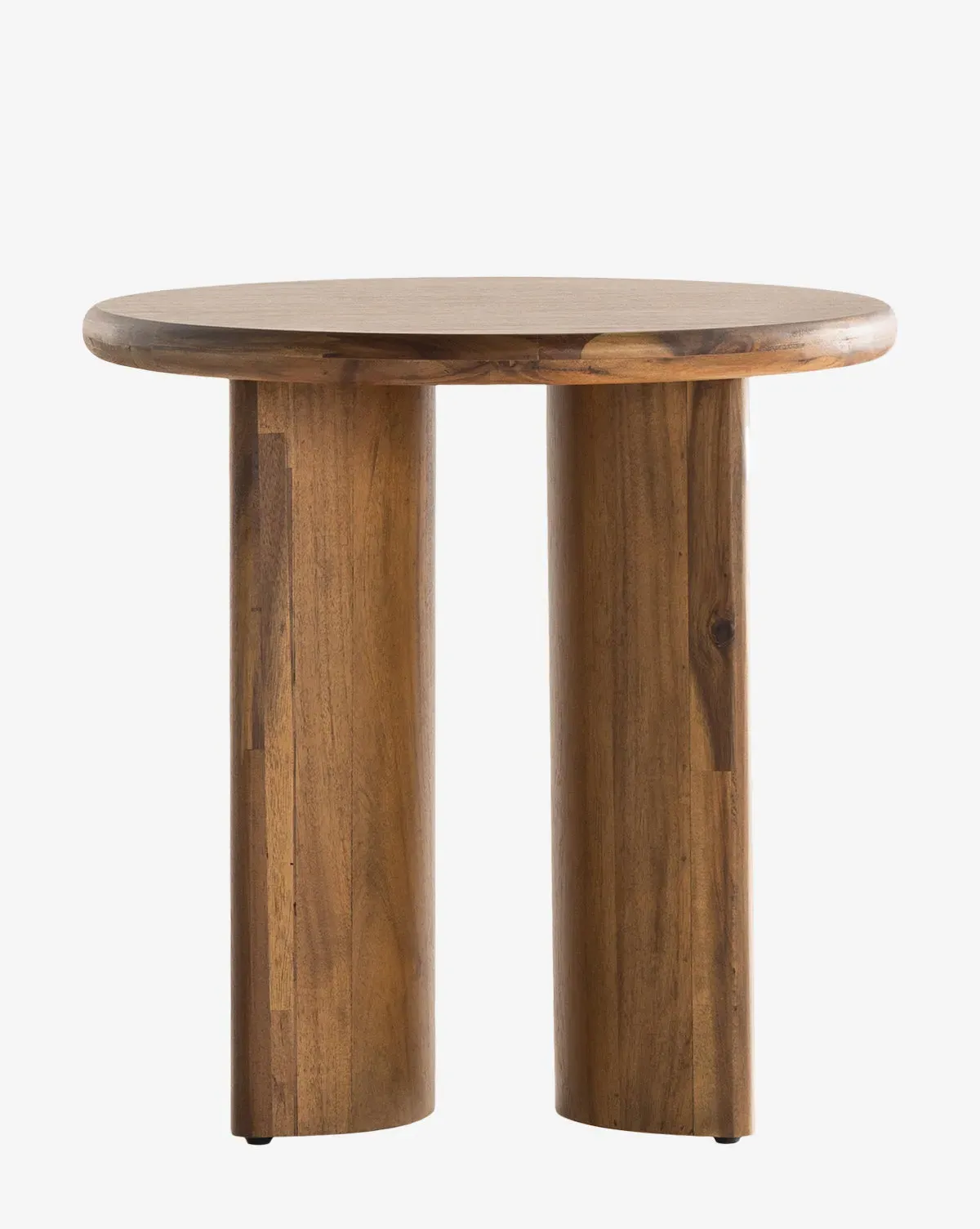 Eleazar Round End Table - Sandy, Acacia Wood product