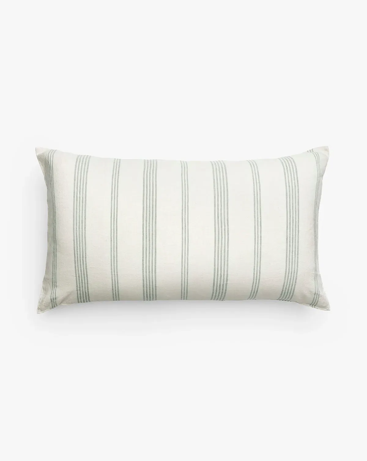 Ellerby Standard Stripe Pillow Shams Set of 2 - Green, Linen product