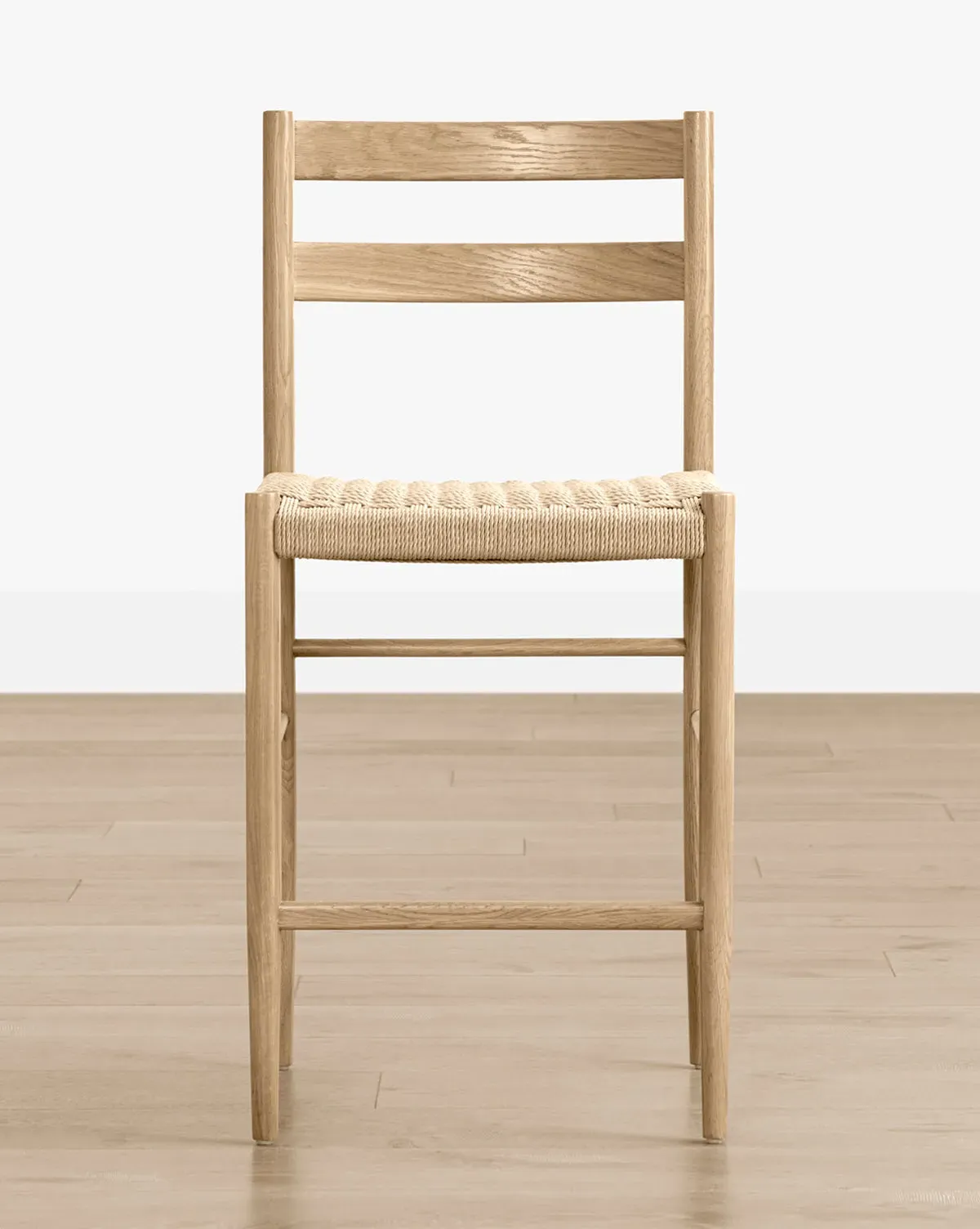 Eloise Woven Counter Stool - Heritage White Oak product