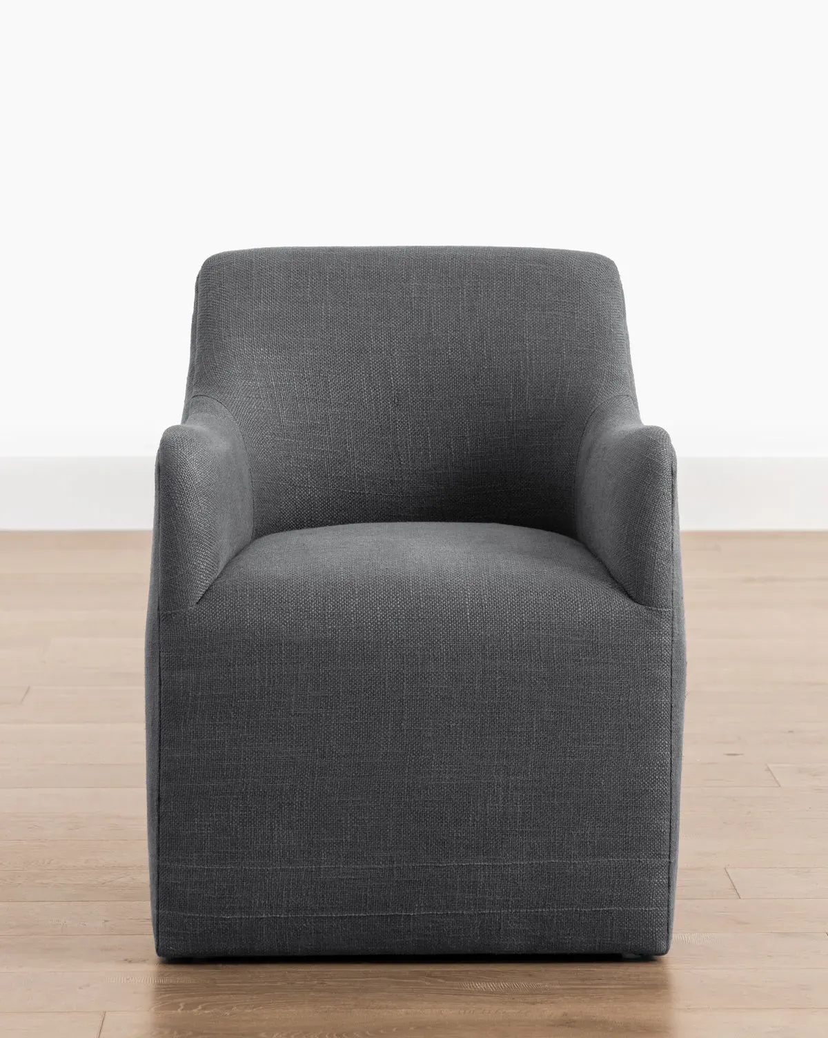 Elton Dining Chair with Armrests - Ink, Linen Blend product