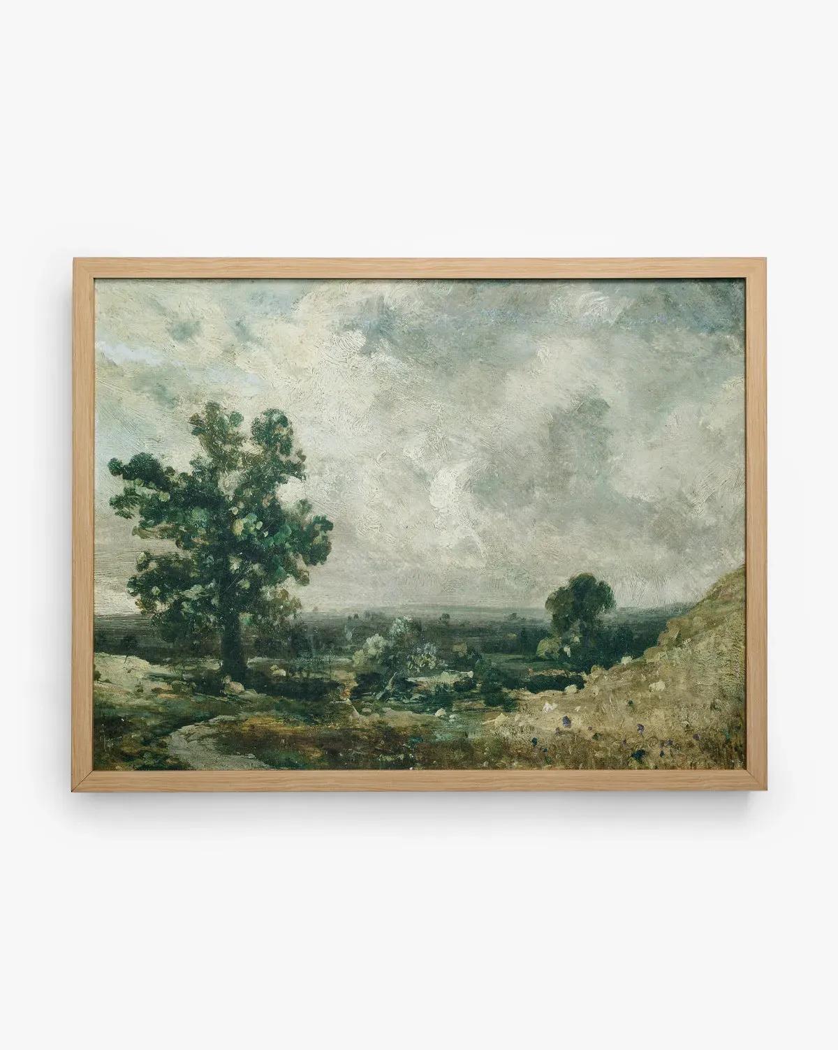 English Meadows Canvas Wall Art - Oak Frame product