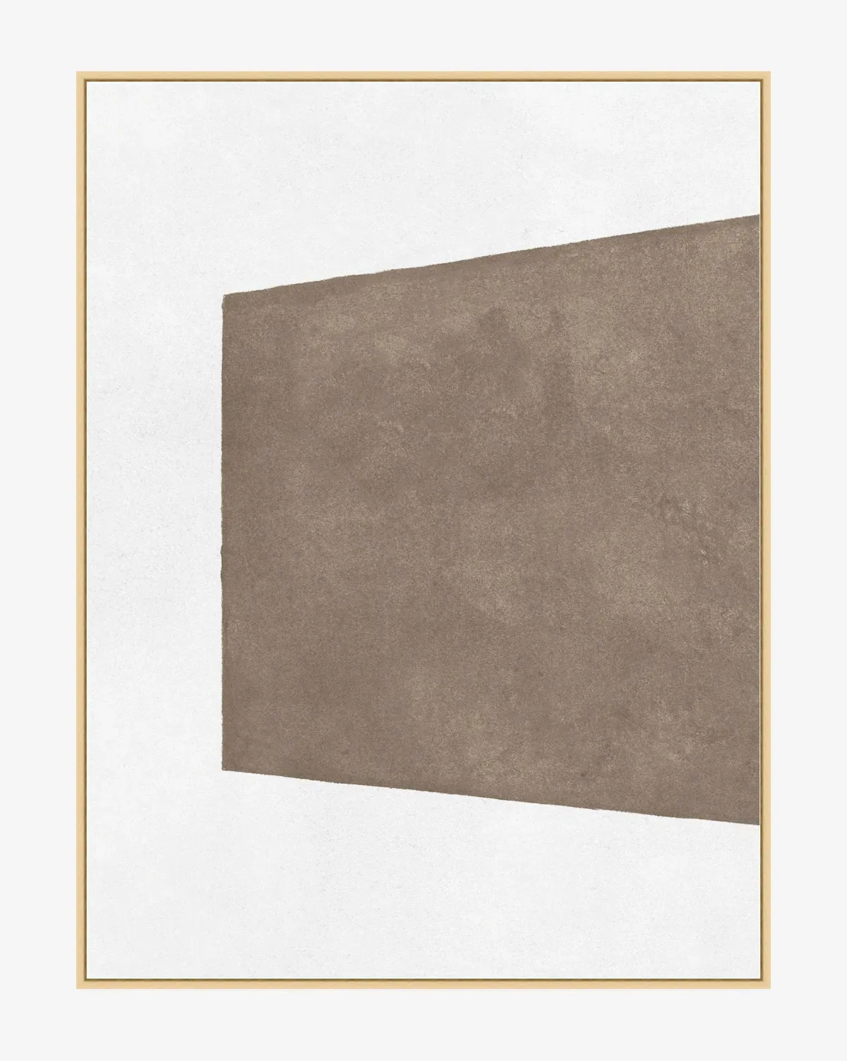 Entering Shape 1 Framed Wall Art - Taupe, White product