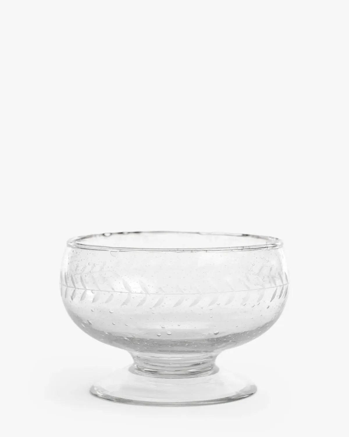 Etched Glass Handmade Condiment Bowl product