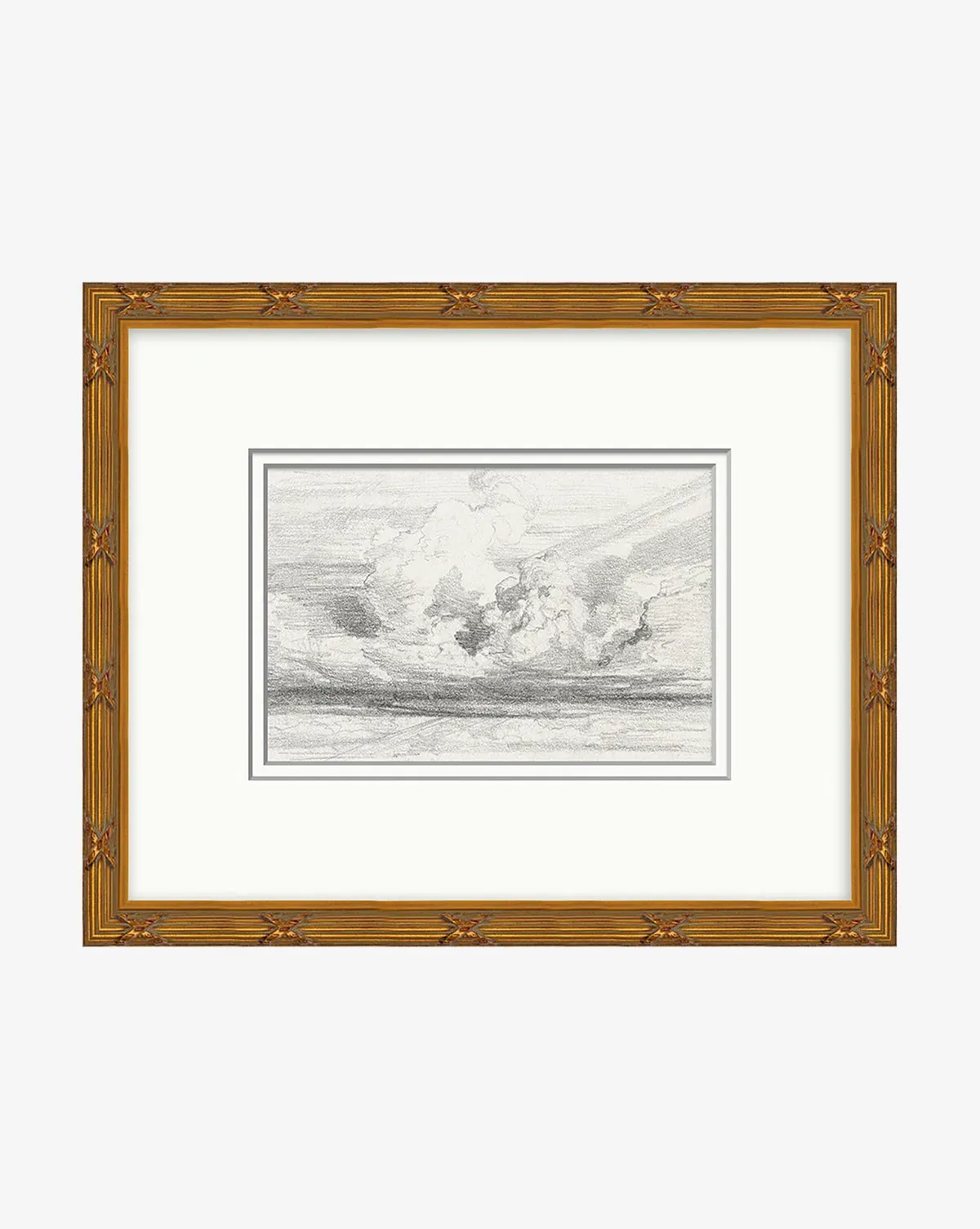 Ethereal Clouds Framed Giclee Print - Gold product