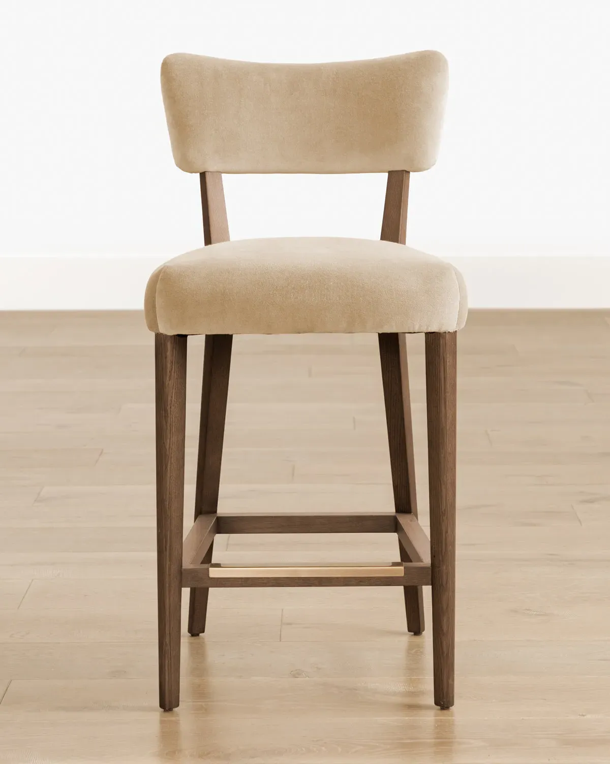 Etienne Counter Stool with Kidney Back - Toffee, Velvet product