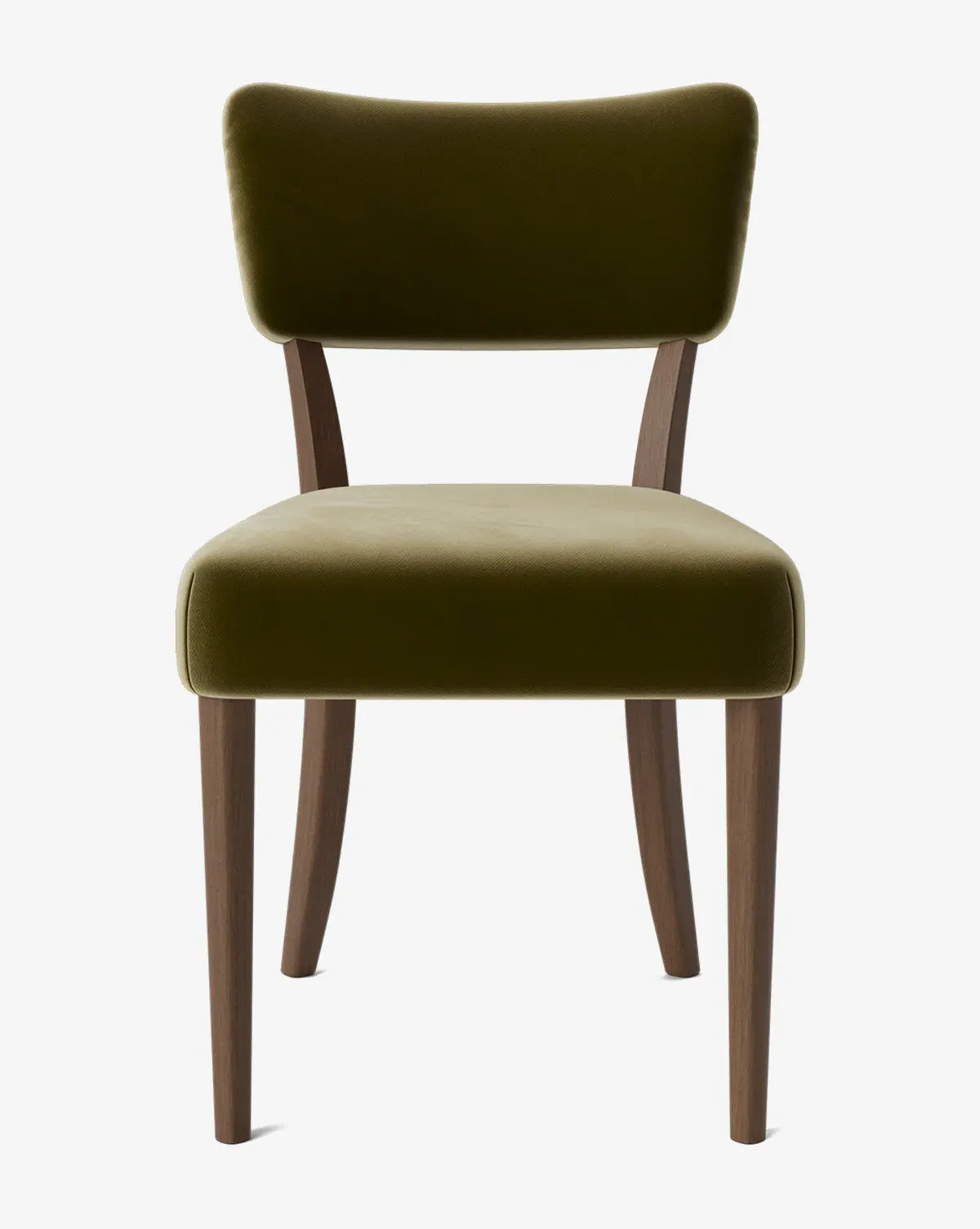 Etienne Kidney-Back Dining Chair - Olive Velvet product