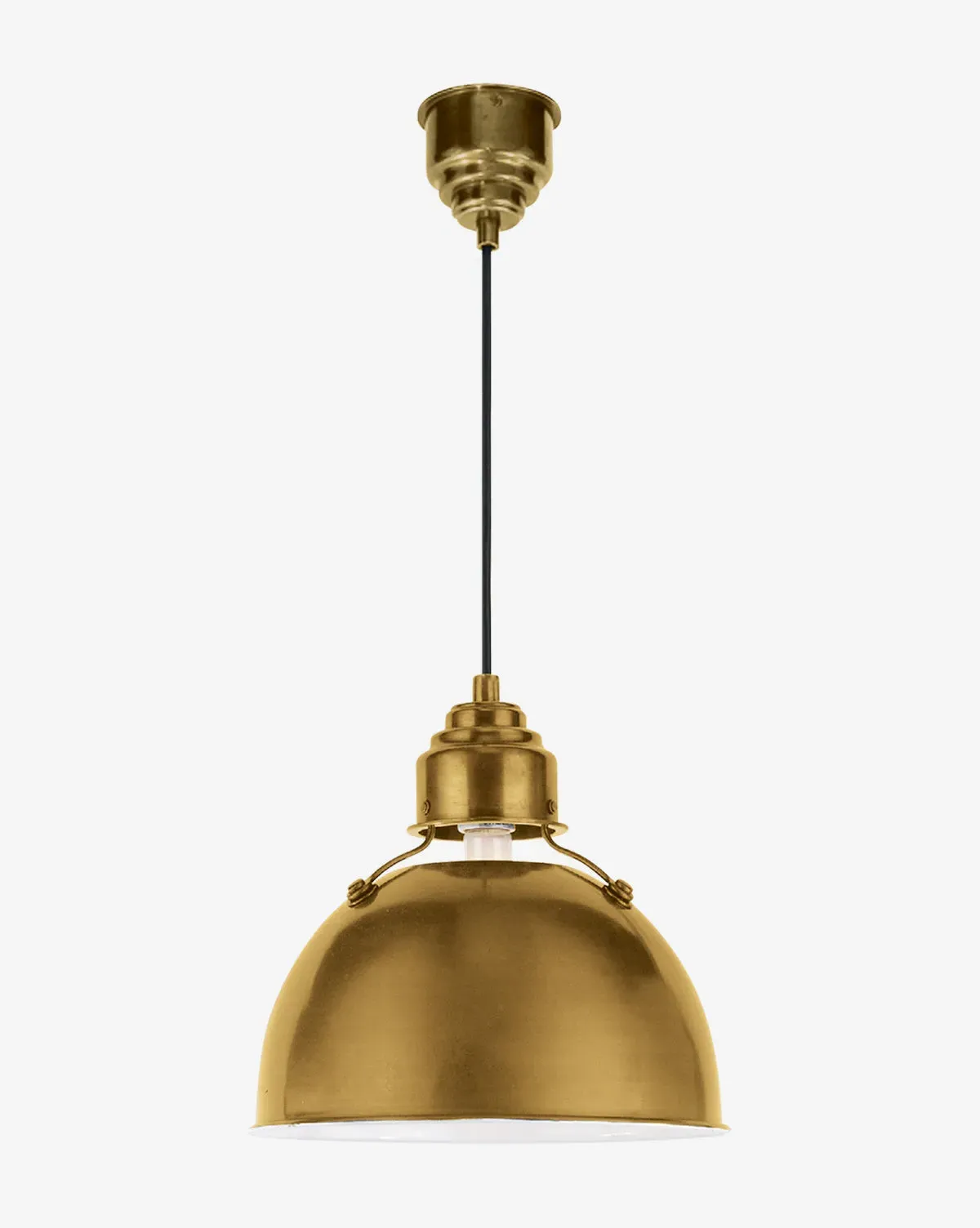 Eugene Small Pendant Light - Hand-Rubbed Antique Brass, Metal product