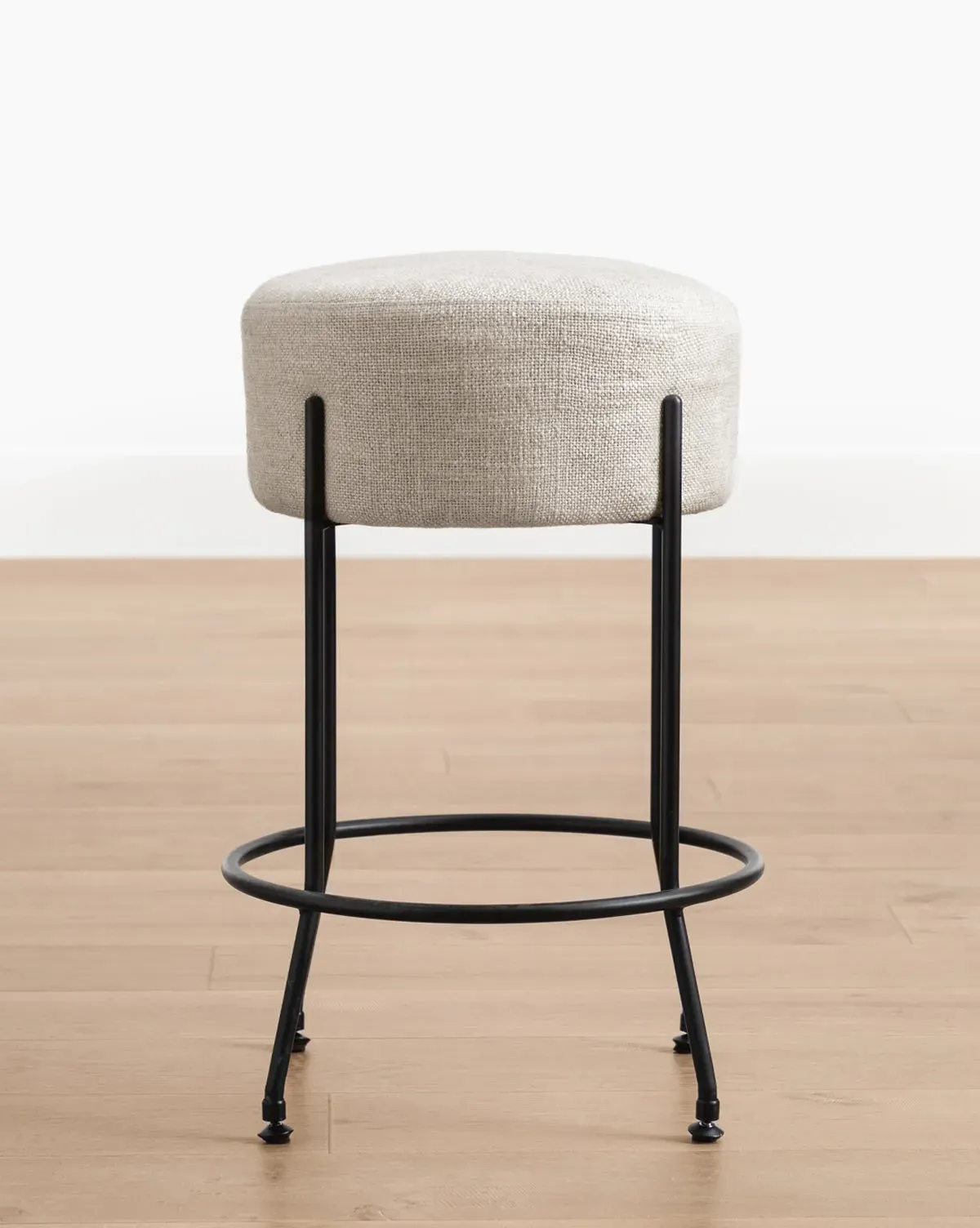 Evander Counter Stool - Coated Fabric, Iron product