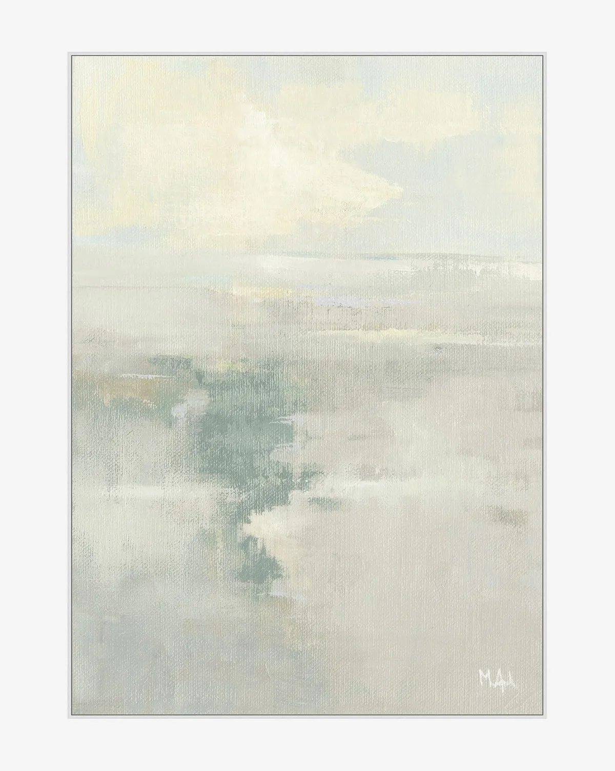 Every Horizon by Martha Spak Framed Canvas Print - Silver product