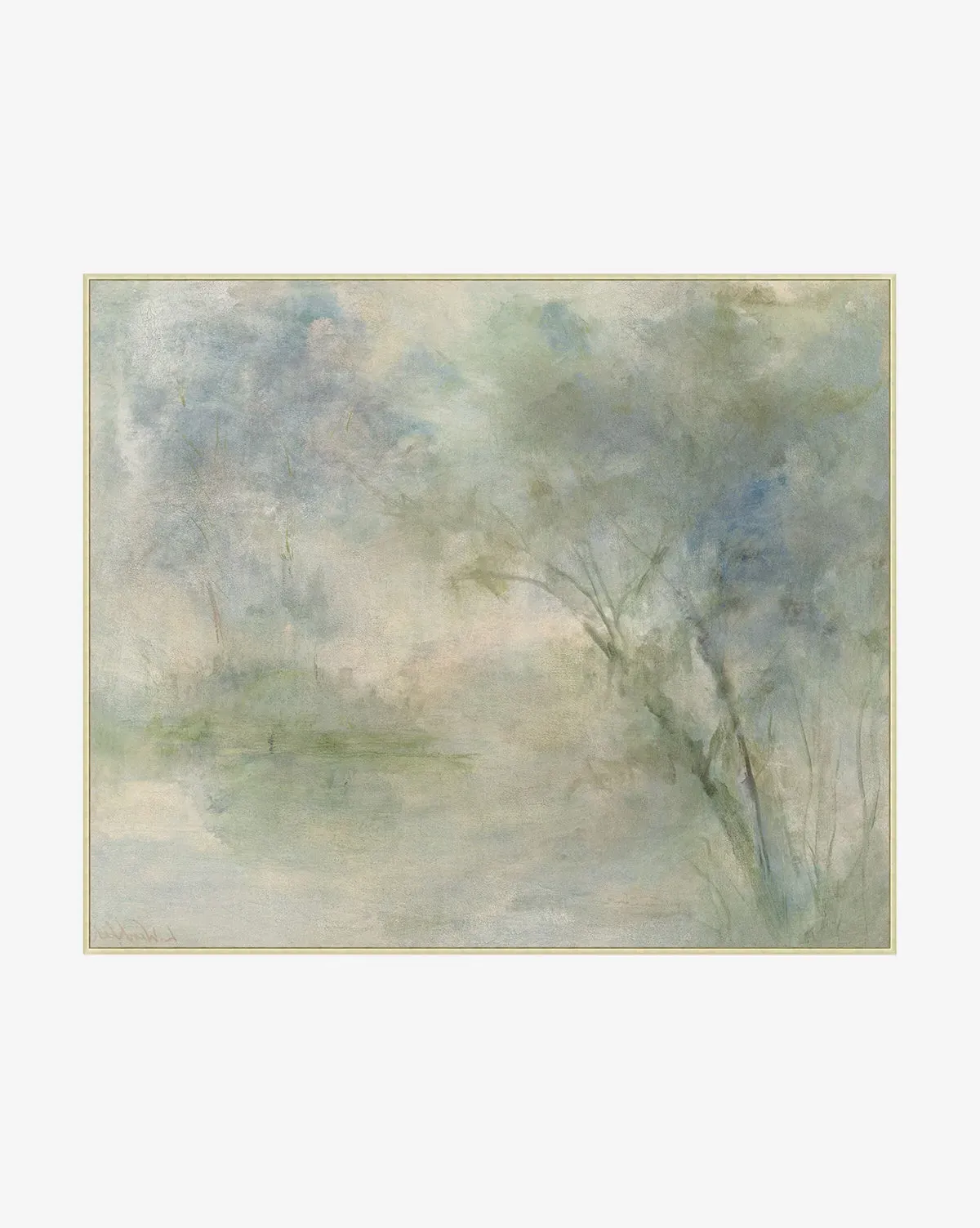 Fading Giclee Canvas Print - Silver, Green product