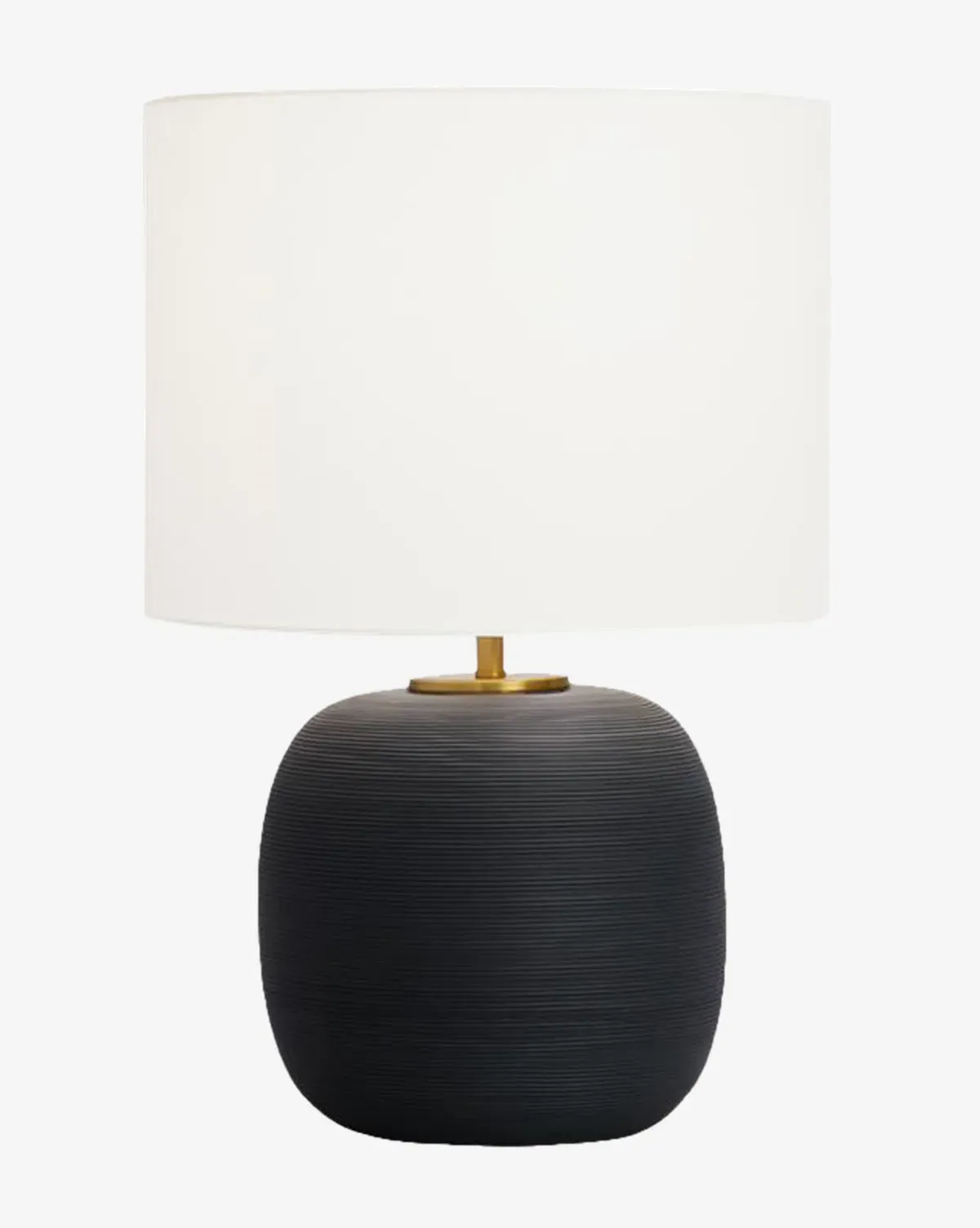 Fanny Wide Table Lamp - Black, Ceramic product