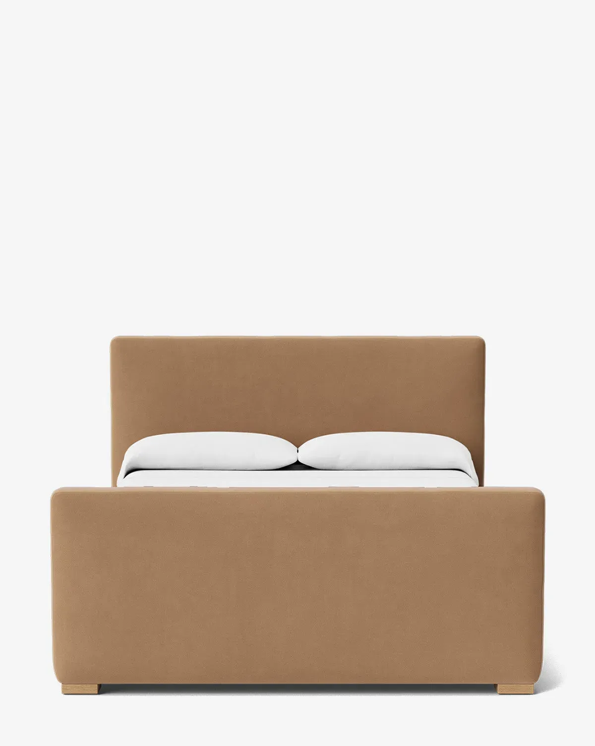 Faris Queen Size Bed Frame - Toffee, Velvet product