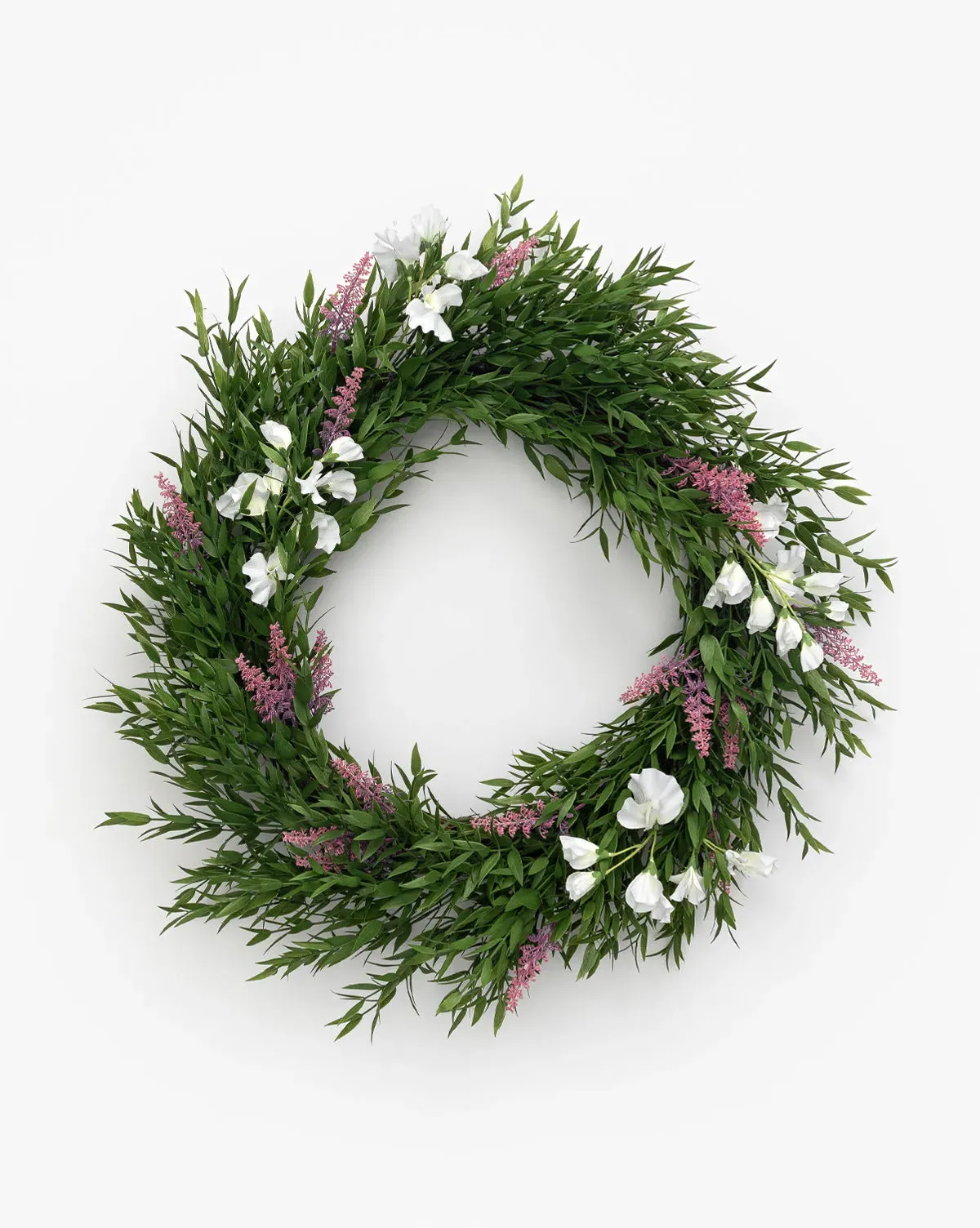 Faux Bamboo & Sweet Pea Wreath product