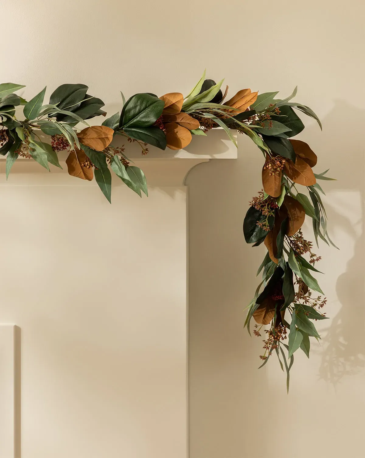 Faux Magnolia & Eucalyptus Garland - Green product