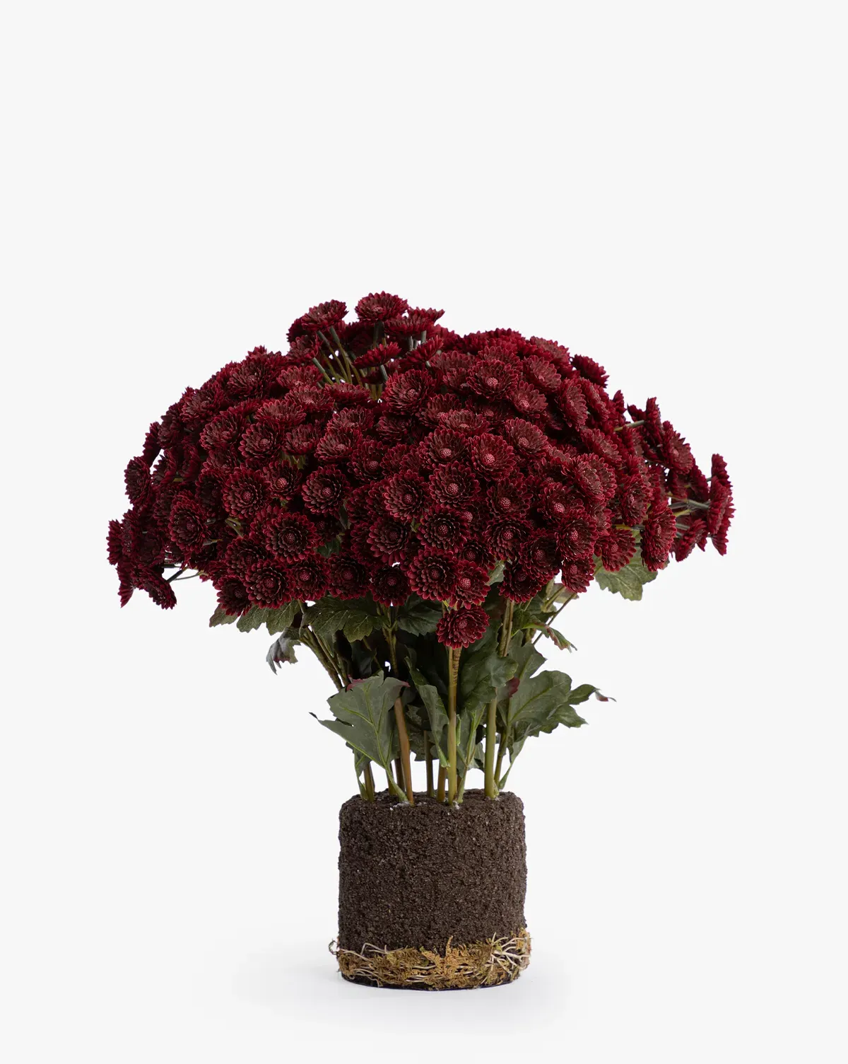 Faux Mum Drop-In Floral Arrangement - Burgundy product