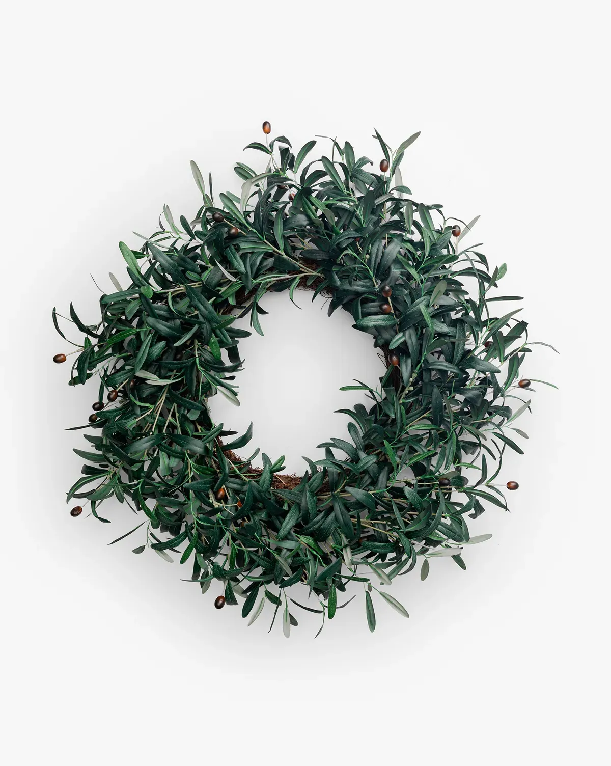 Faux Olive Berry Wreath - Green product