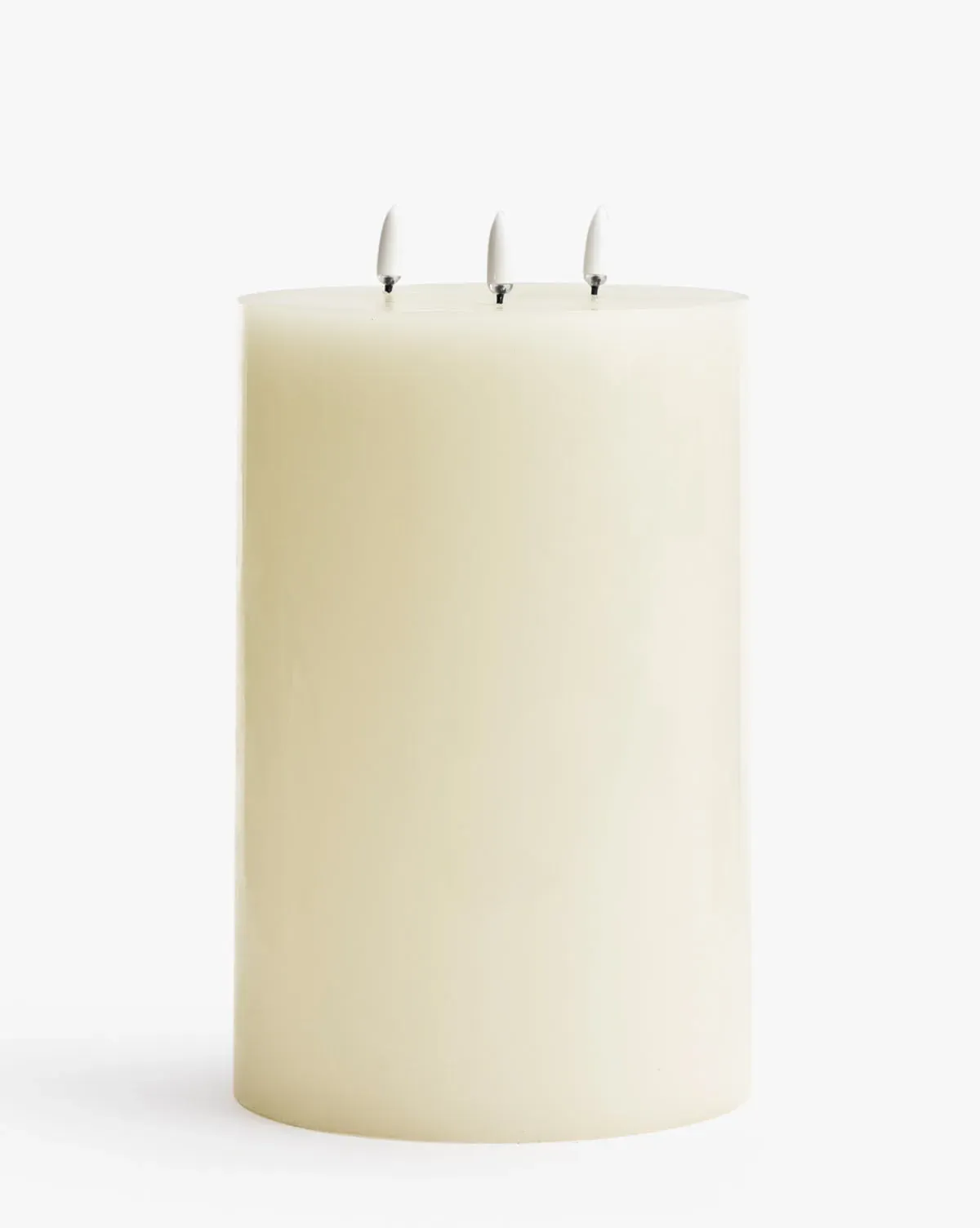 Flameless Three-Wick Pillar Candle XL - Wax product
