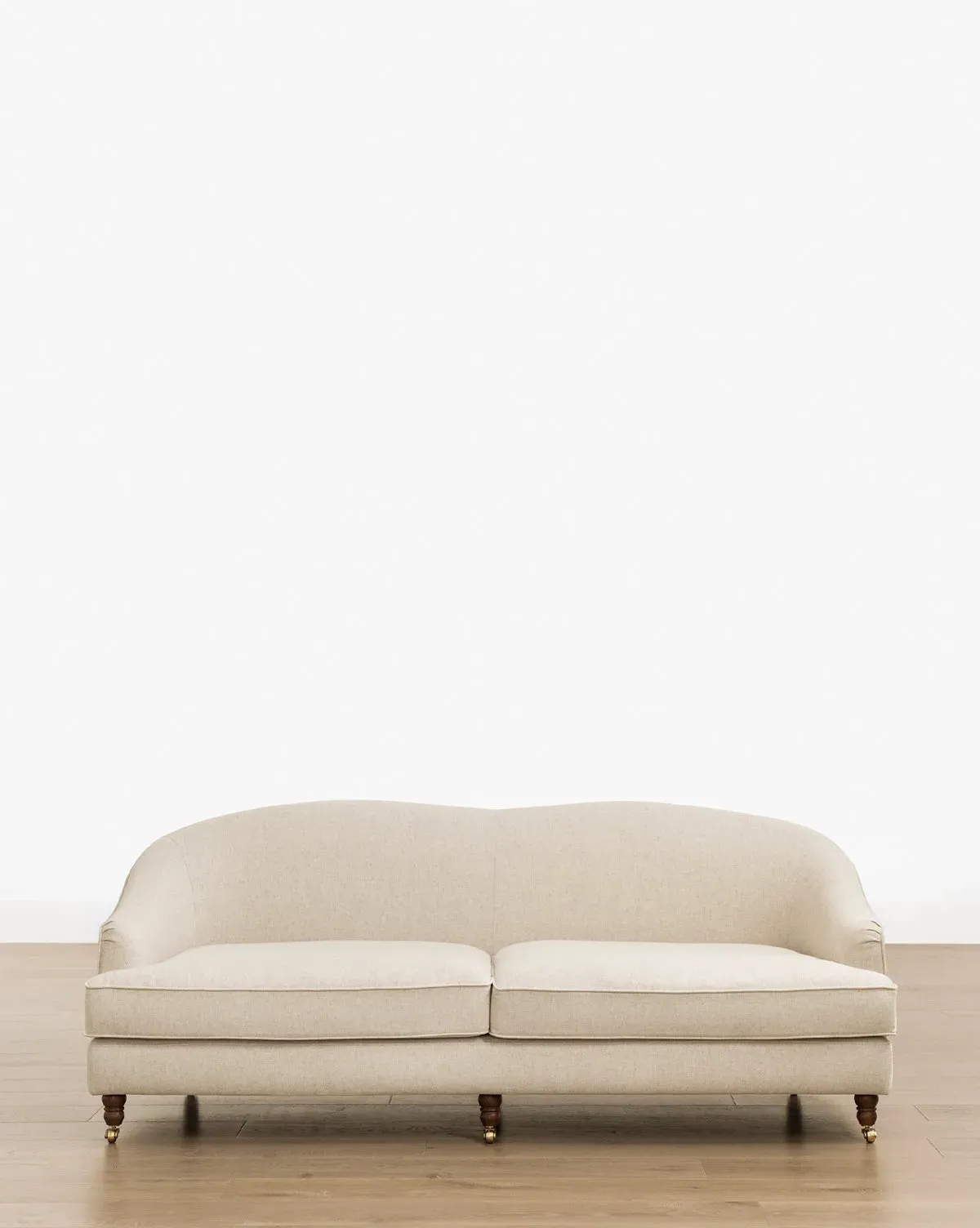 Fletcher 76" Sofa with Caster Legs - Bisque, Linen product
