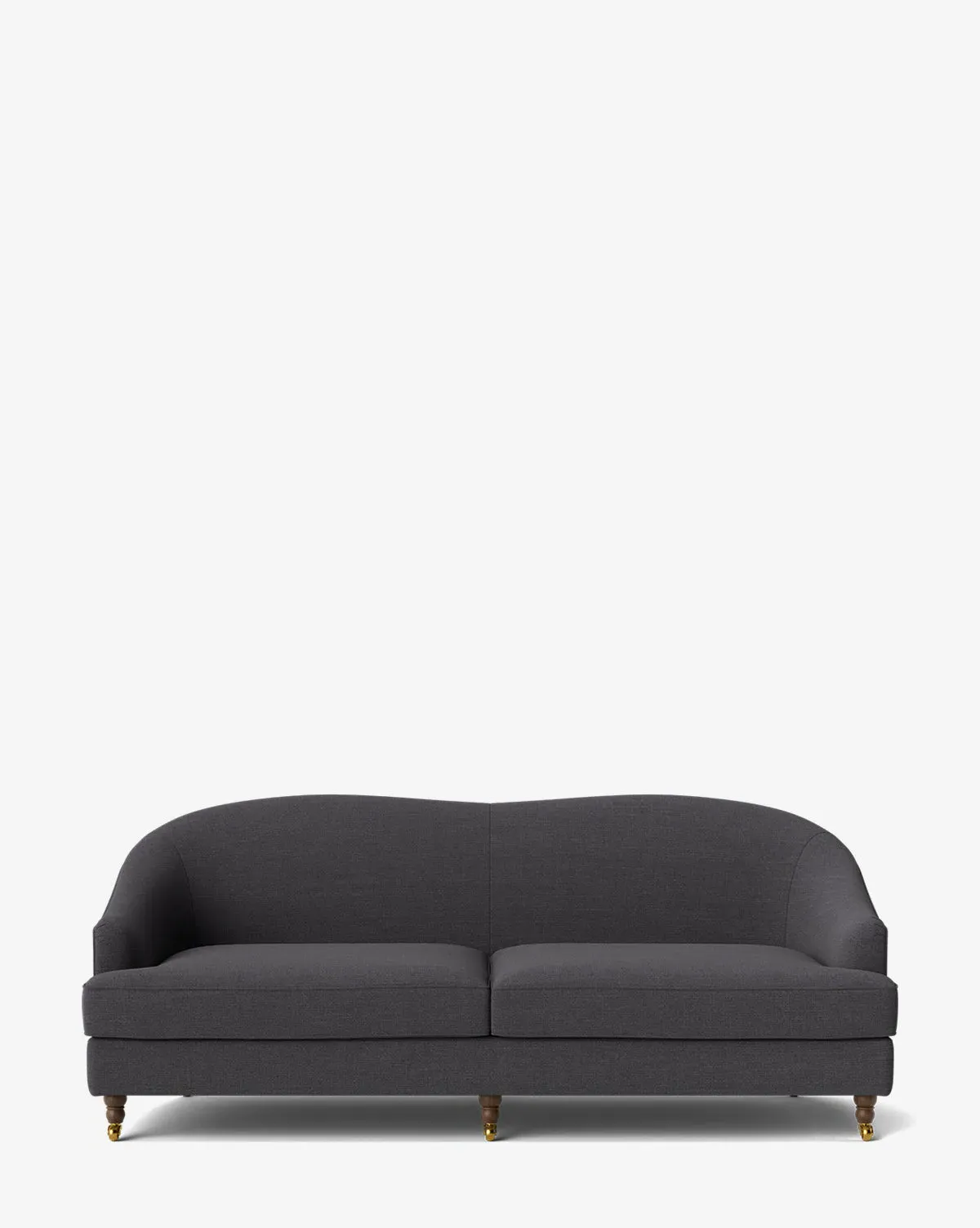 Fletcher 76" Sofa with Caster Legs - Slate, Crypton product