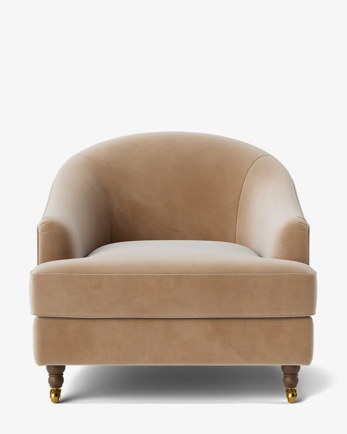 Fletcher Lounge Chair - Fawn, Velvet product