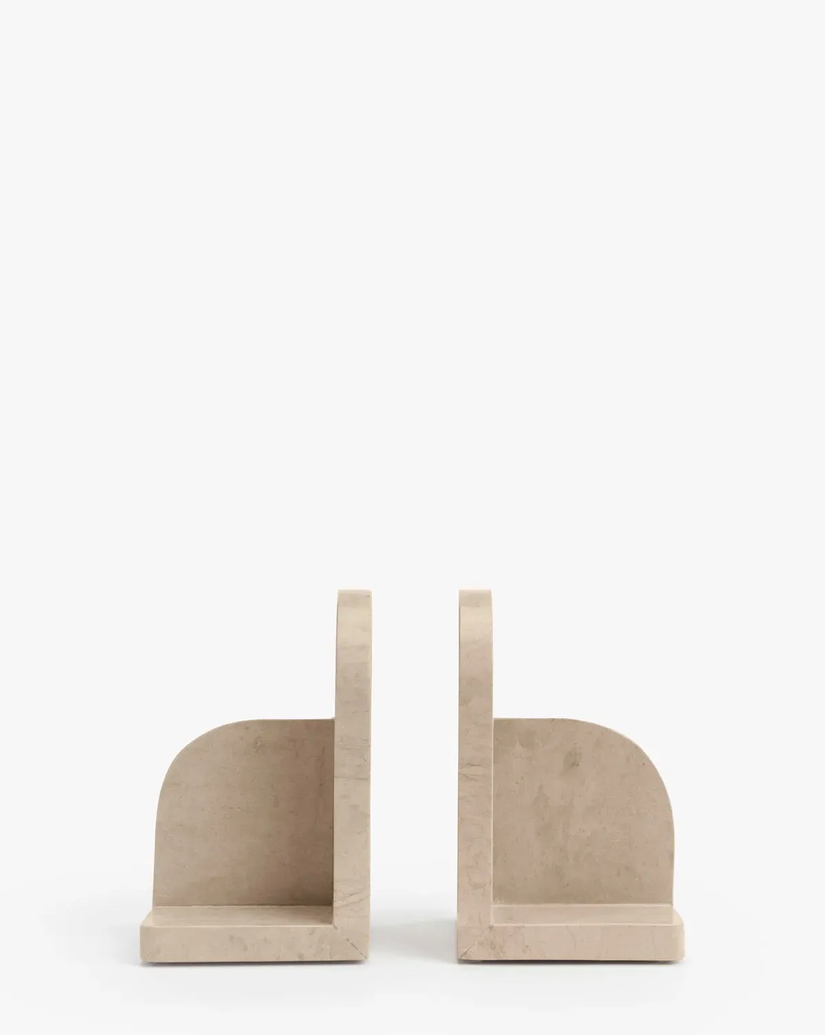 Foster Stone Bookends Set of 2 - Camello Neve Marble product