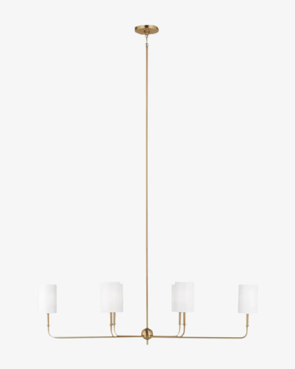 Foxdale 6-Light Linear Chandelier - Satin Brass, Metal product