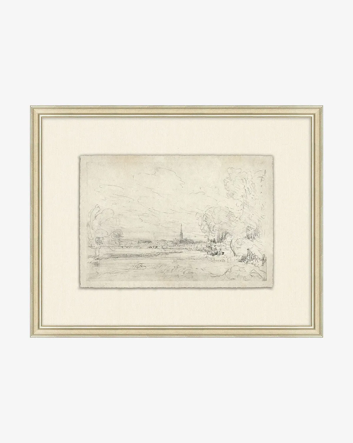 French Countryside III Framed Wall Art - Silver product