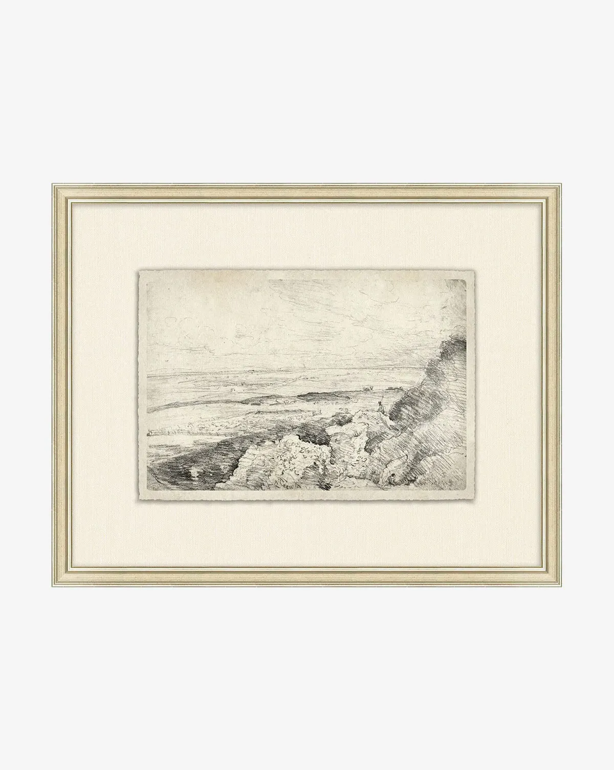French Countryside IV Framed Wall Art - Silver, Wood product