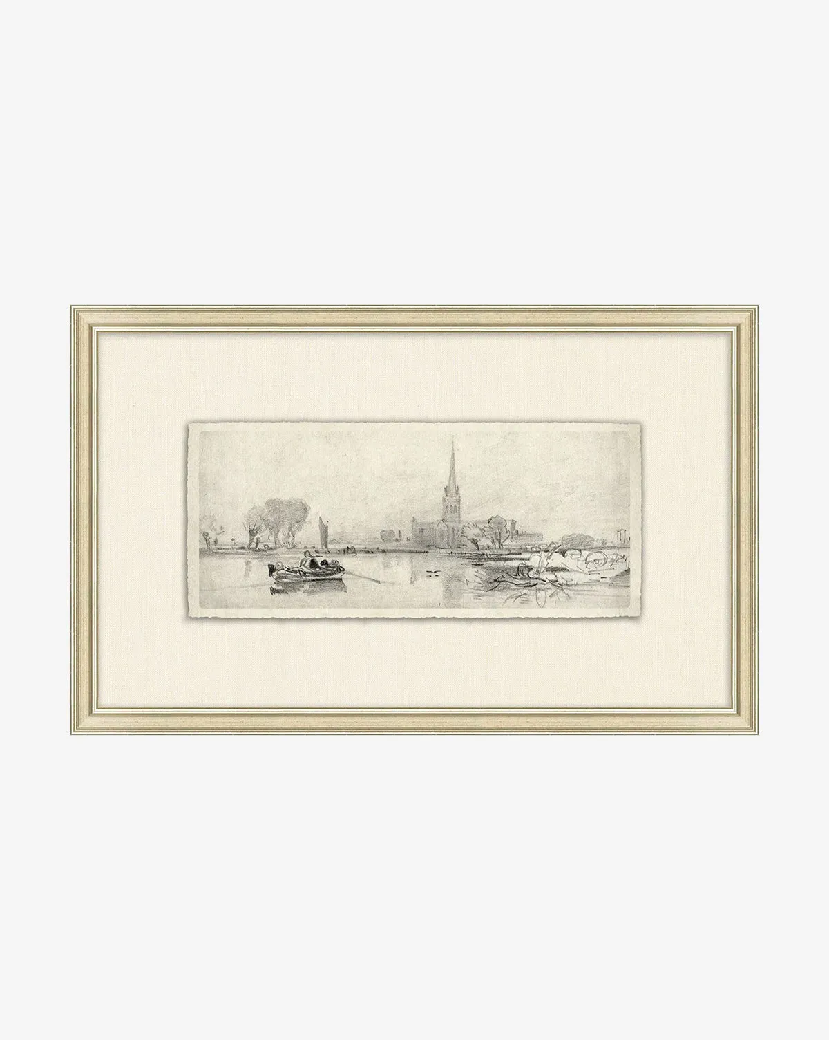 French Countryside V Framed Wall Art - Silver product