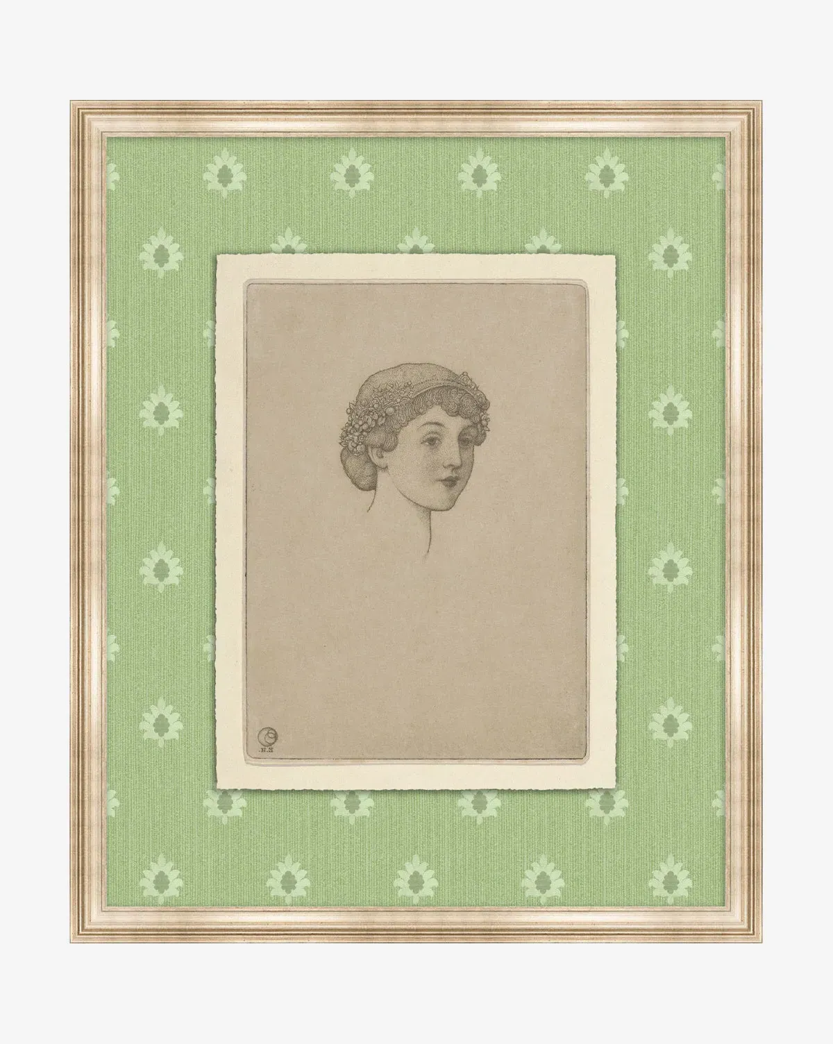 Garden Party Portrait Giclee Print - Matte Paper product