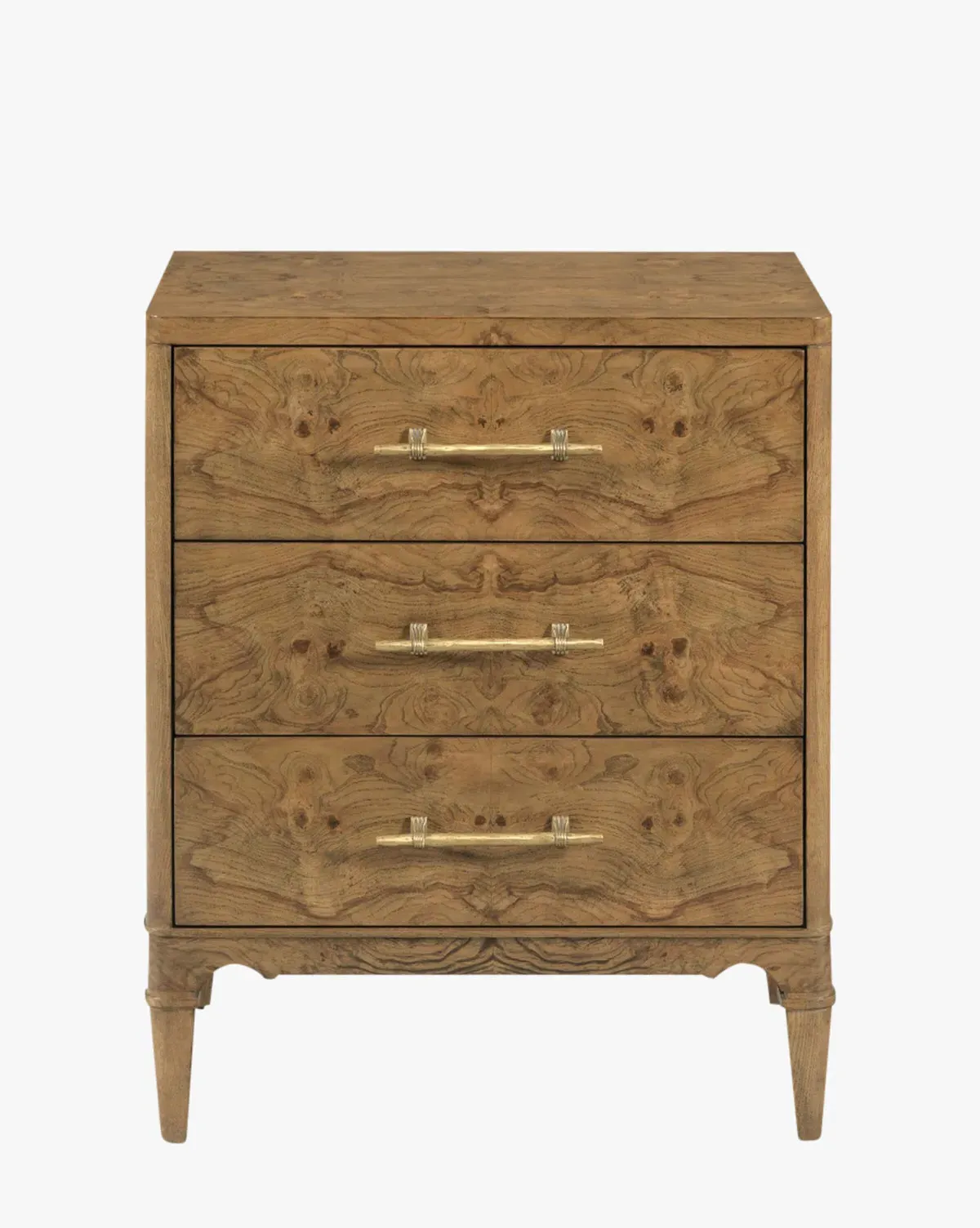 Garlington Nightstand - Olive Ash Burl, Solid Wood product