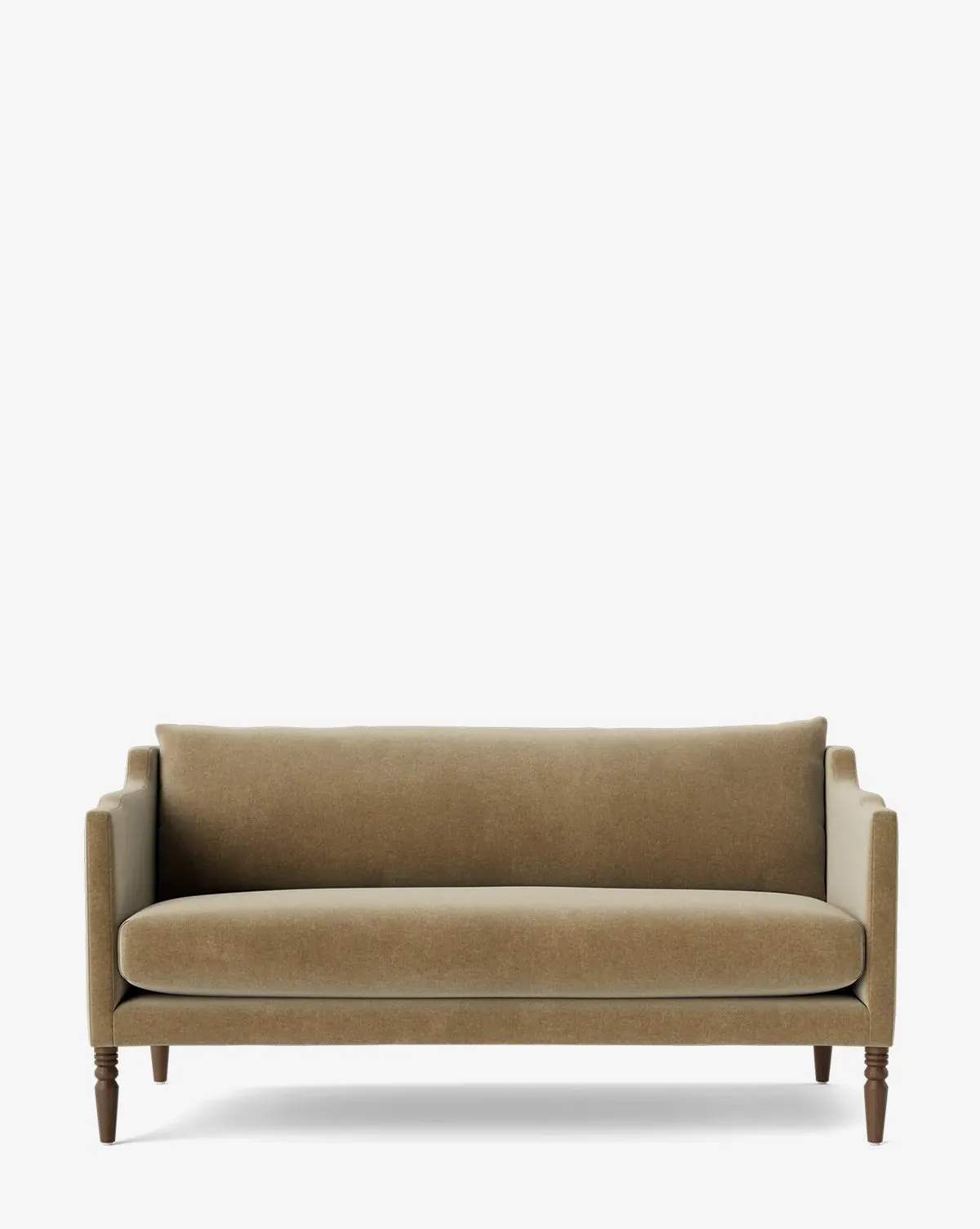 Gemma 65" Settee - Ecru, Velvet product