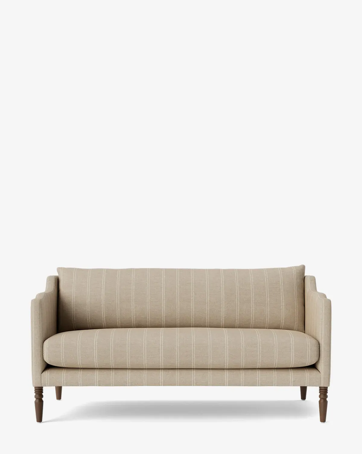 Gemma 65" Settee - Oatmeal & Ivory Stripe Linen product