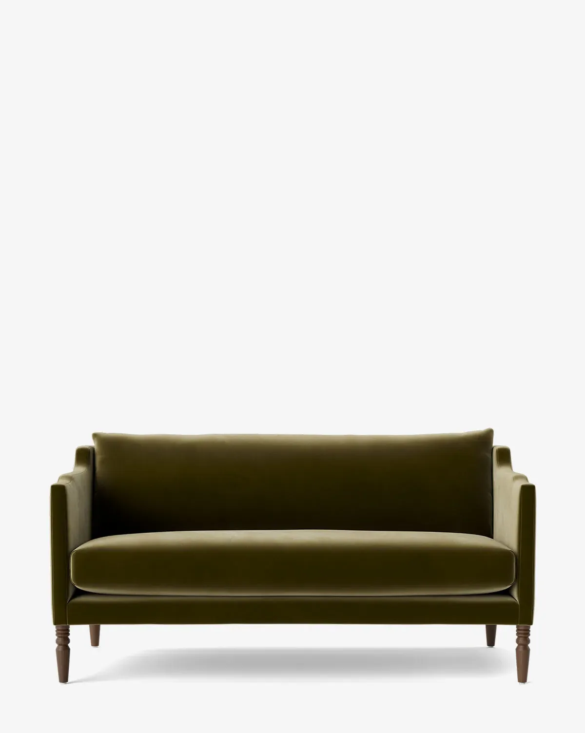 Gemma 65" Settee - Olive, Velvet product