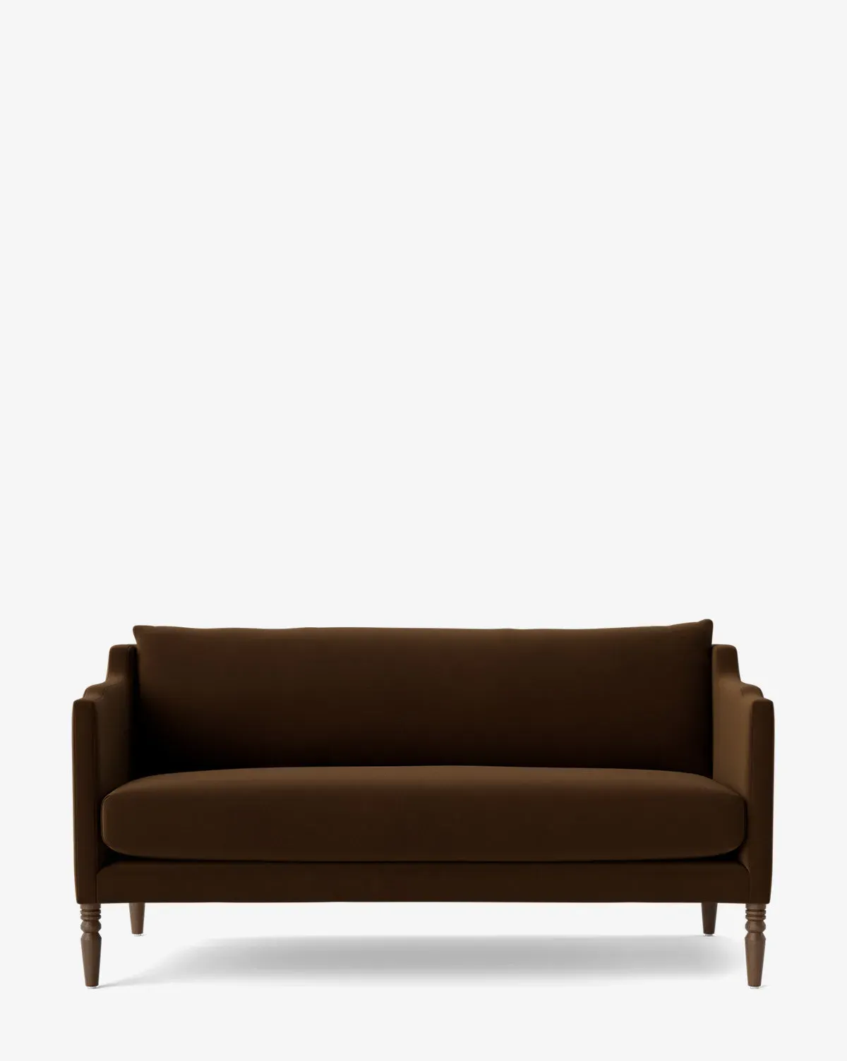 Gemma 65" Settee - Praline Chestnut, Velvet product