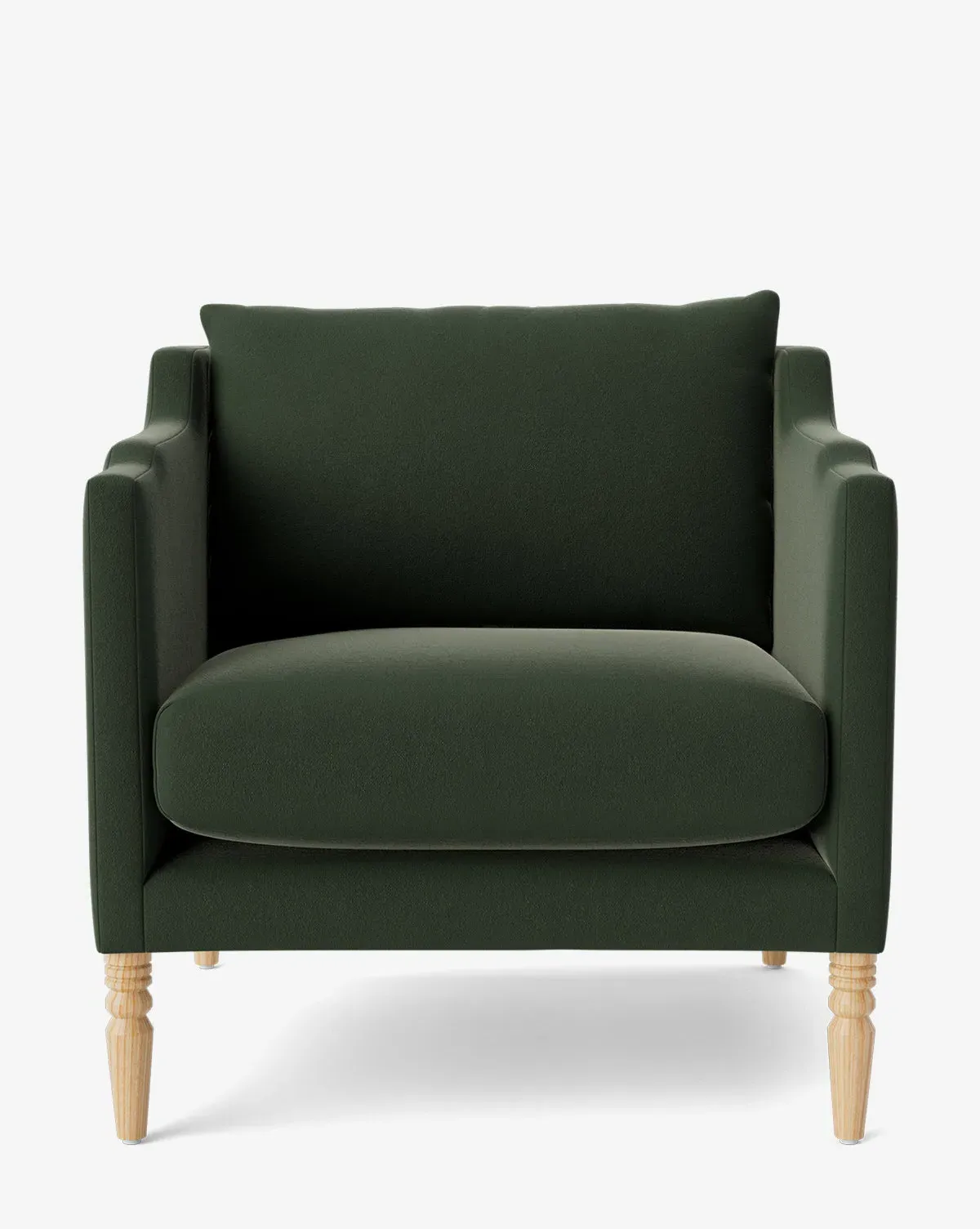 Gemma Lounge Chair - Agave Velvet, Oak product
