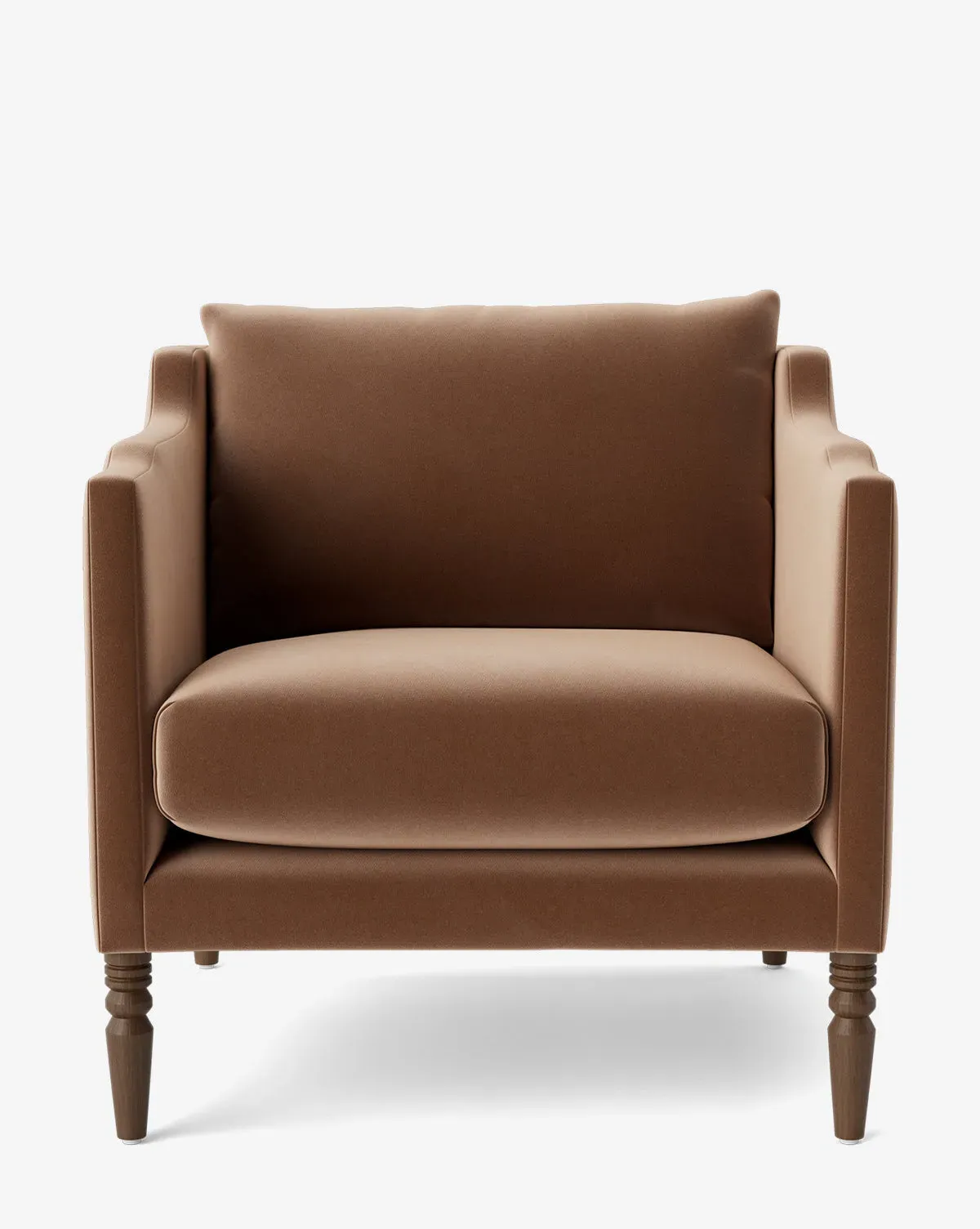 Gemma Lounge Chair - Chestnut, Velvet product