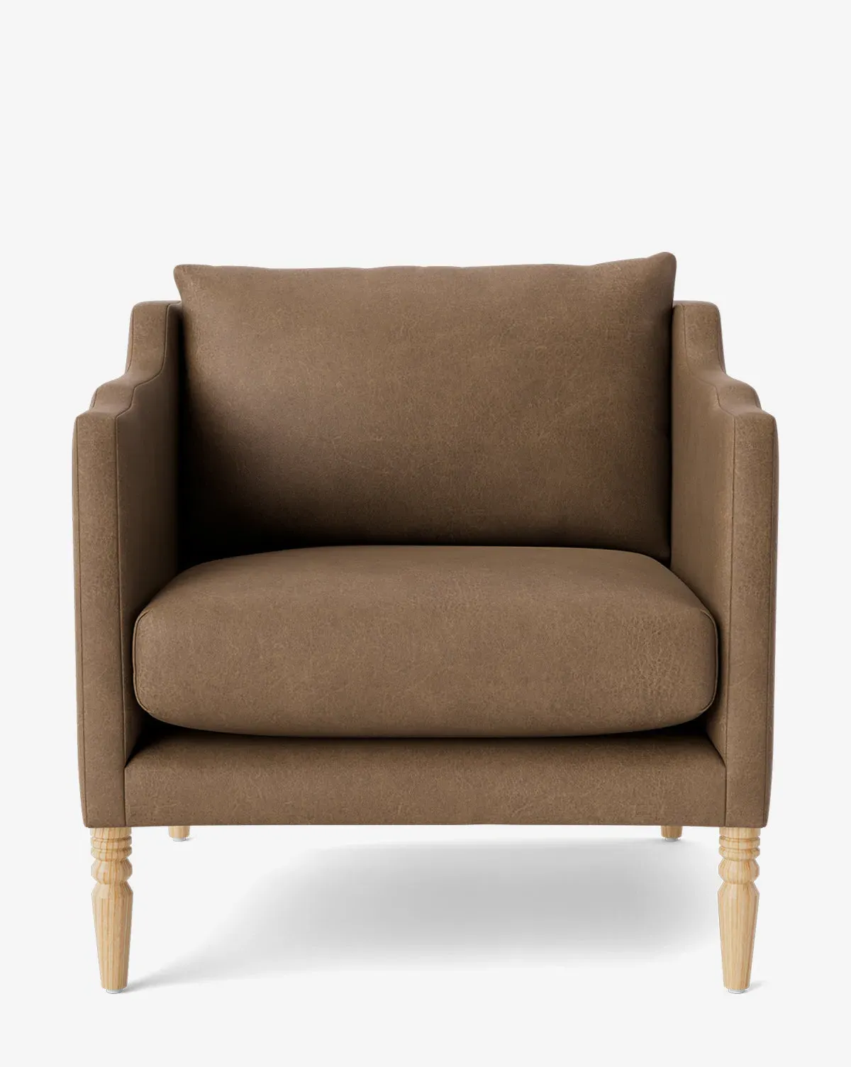 Gemma Lounge Chair - Driftwood Leather, Oak product