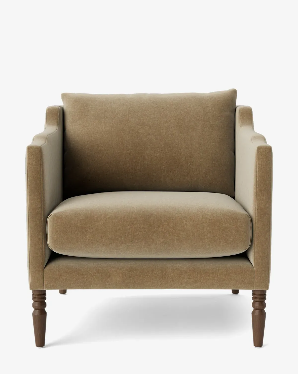 Gemma Lounge Chair - Ecru, Velvet product