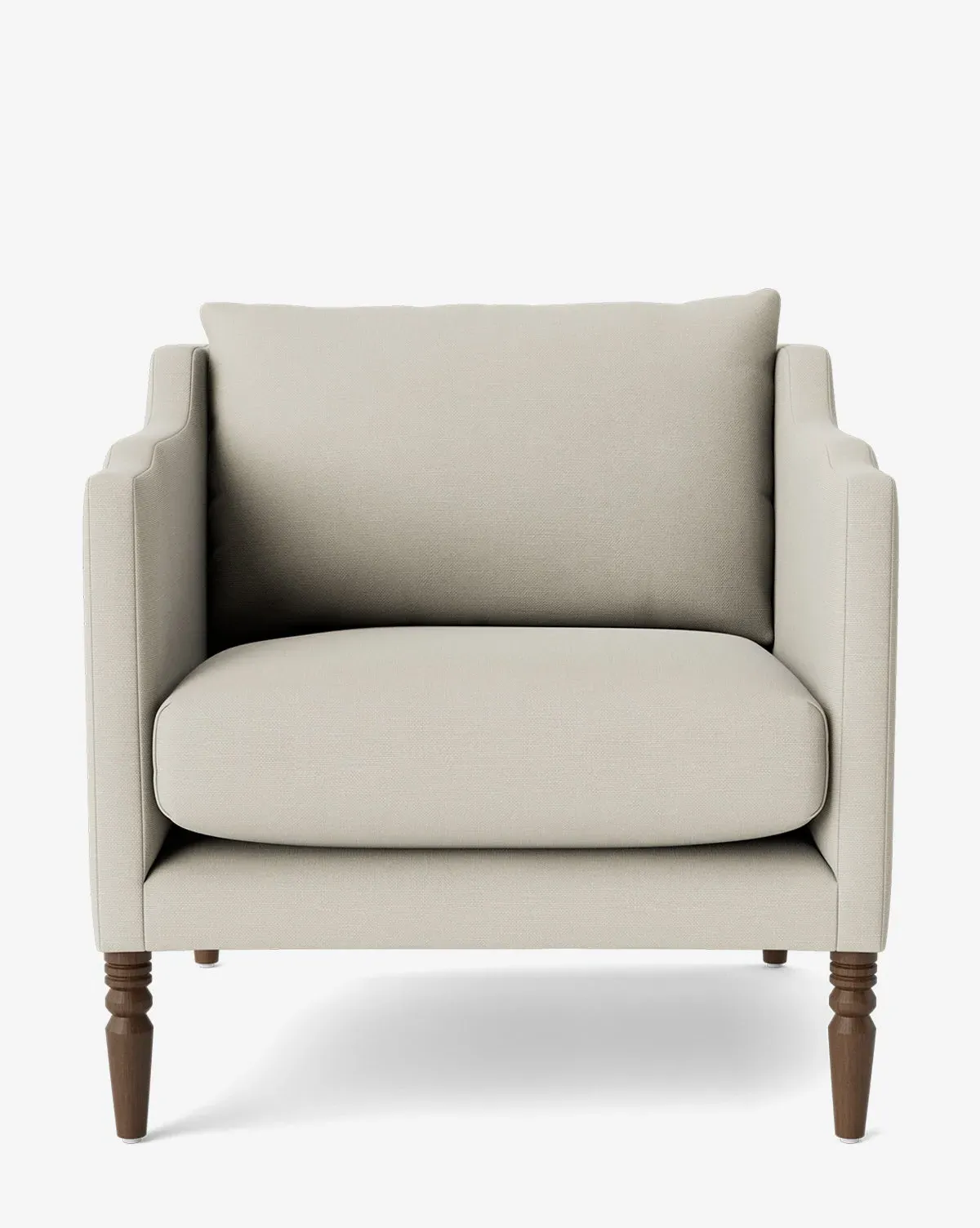 Gemma Lounge Chair - Egret & Chestnut, Perennials Fabric product