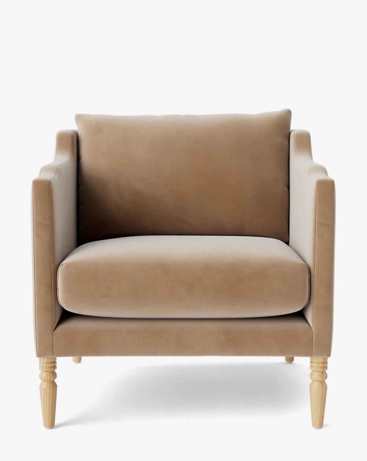 Gemma Lounge Chair - Fawn, Velvet product