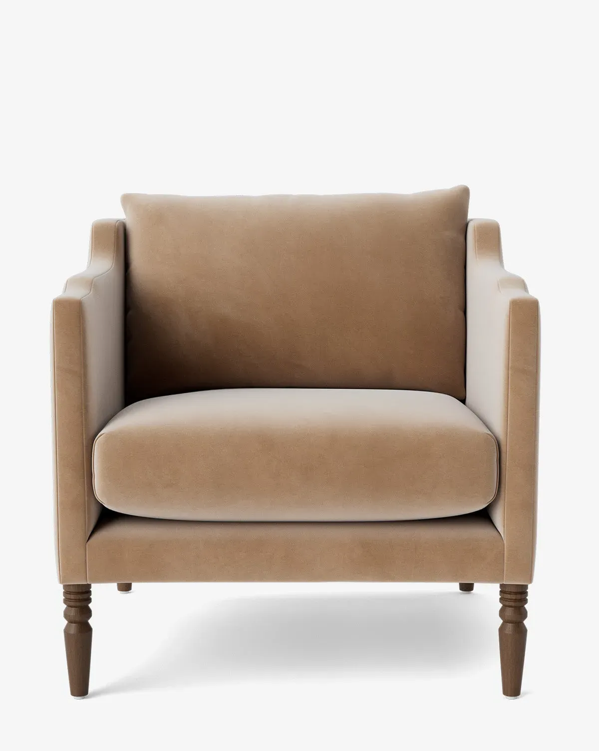 Gemma Lounge Chair - Fawn, Velvet product